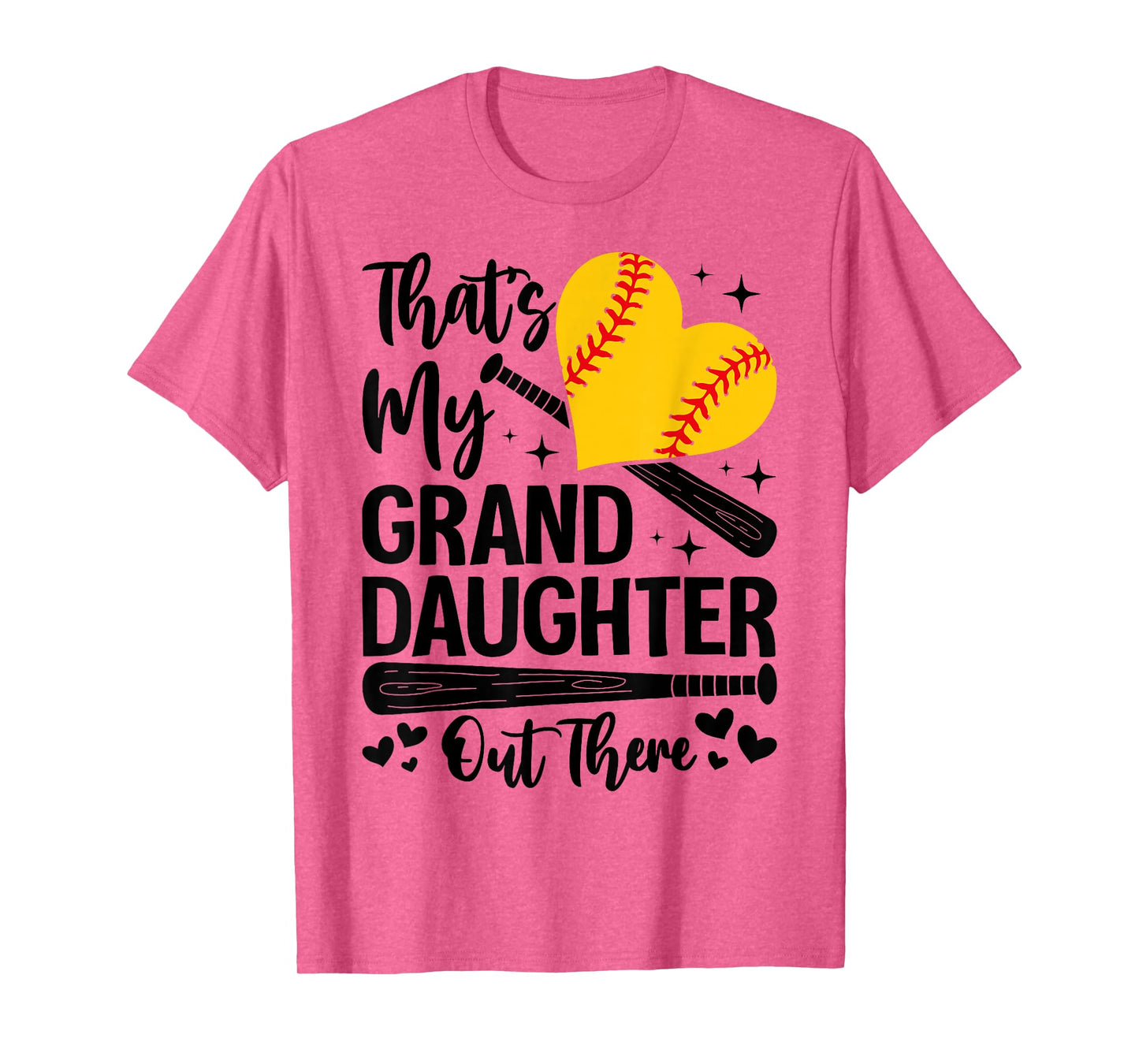 That's My Granddaughter Out There Softball Grandma Grandpa T-Shirt