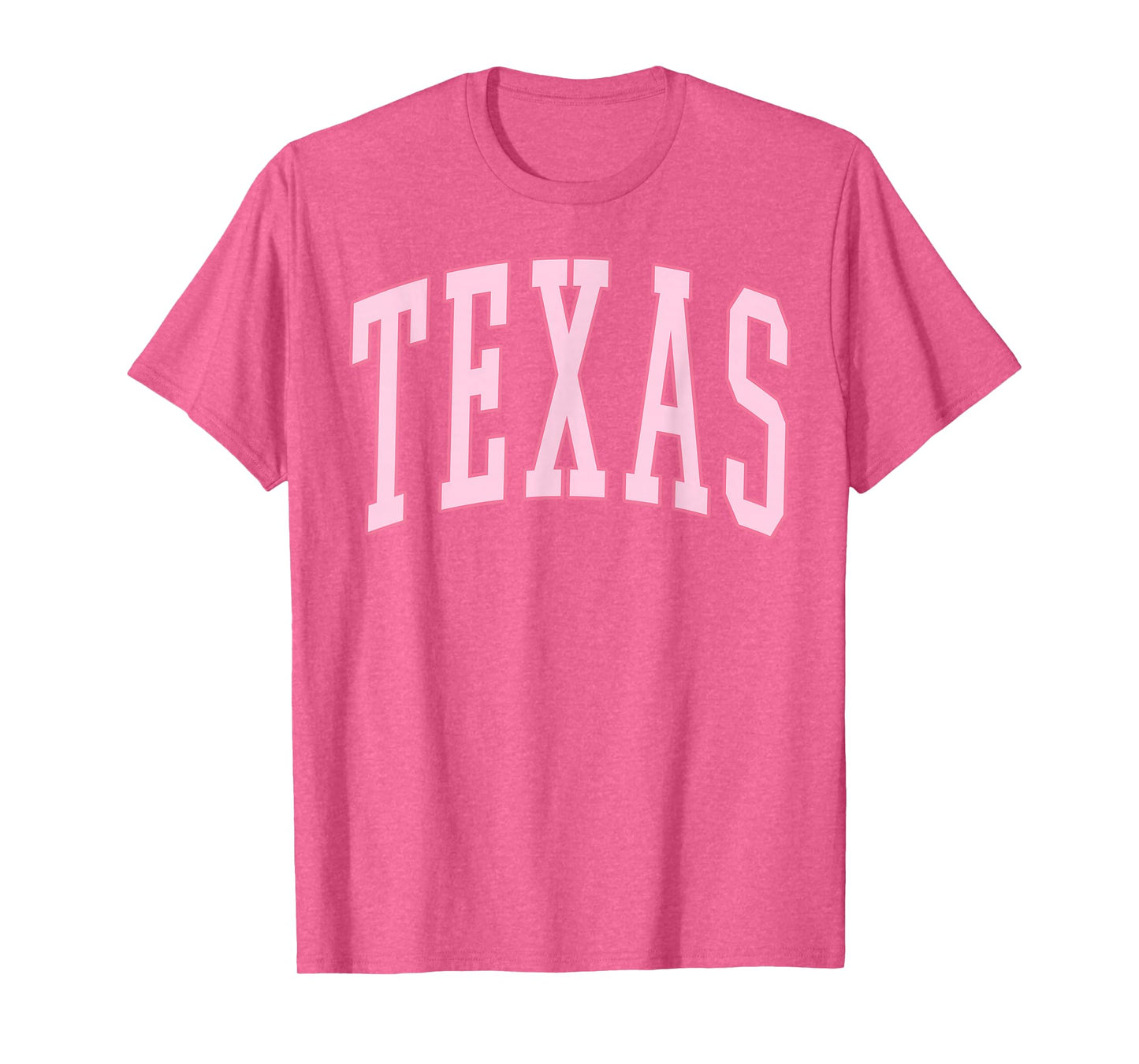 Texas Vintage Preppy Varsity Pink Sports T-Shirt