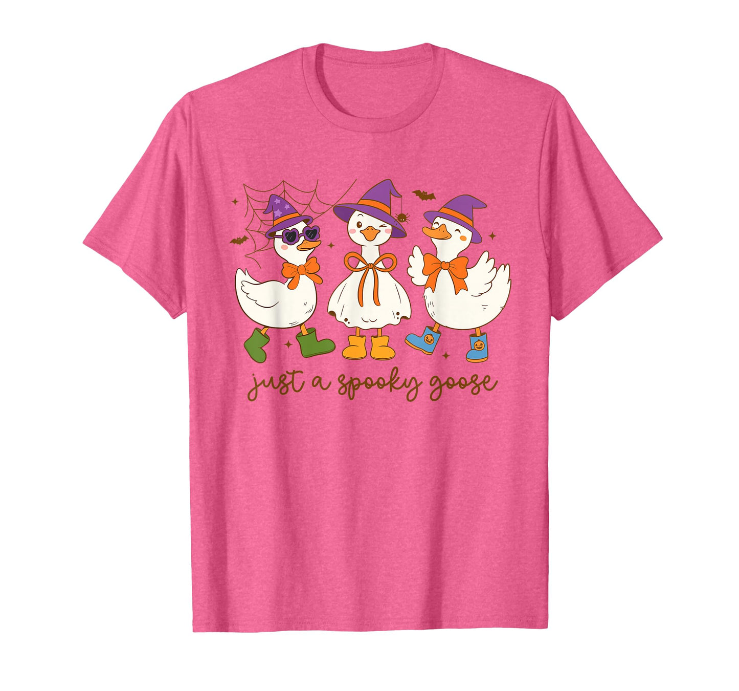 Just A Spooky Goose Halloween Silly Goose Funny Halloween T-Shirt