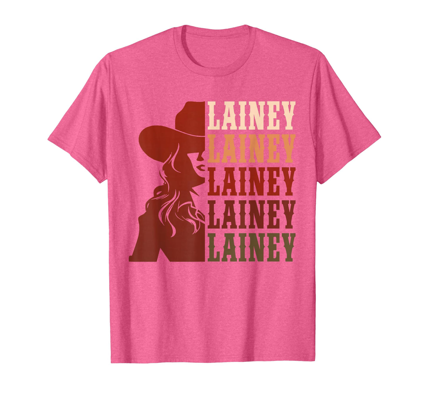 Girl Retro First Name Lainey Personalized Cowgirl Party T-Shirt