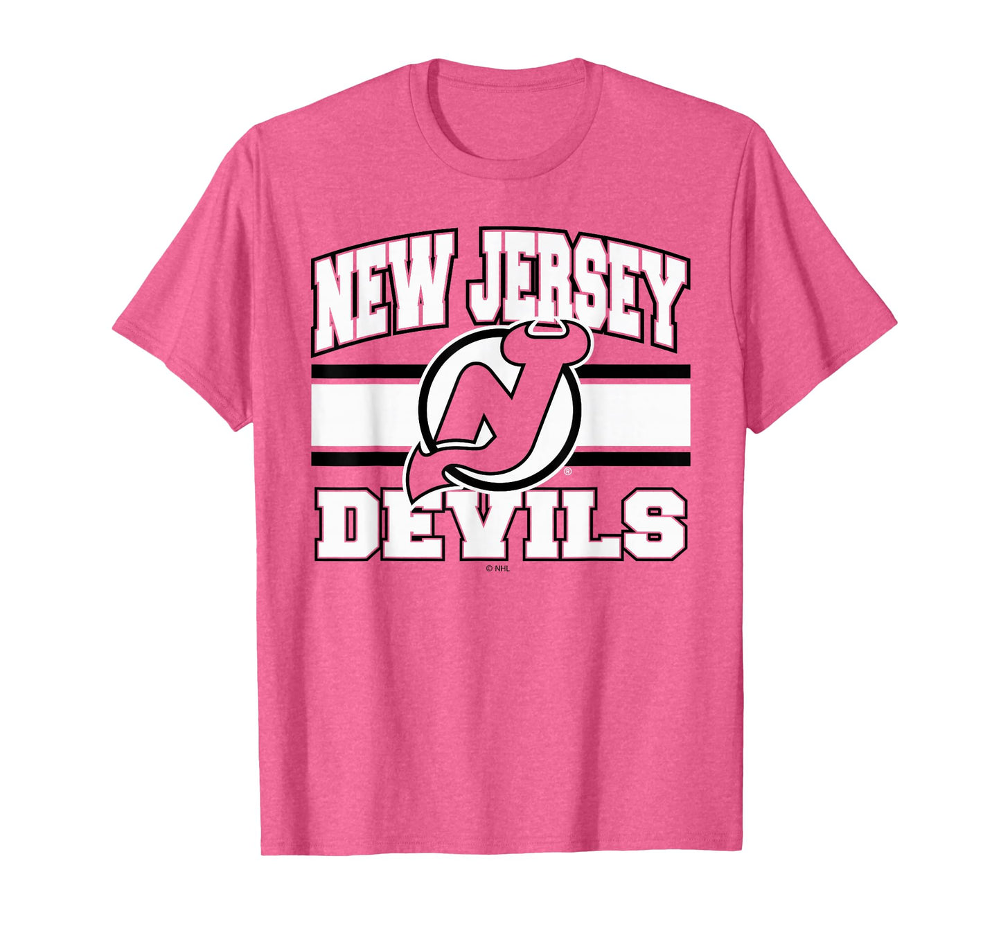 New Jersey Devils Stripe Red Officially Licensed T-Shirt