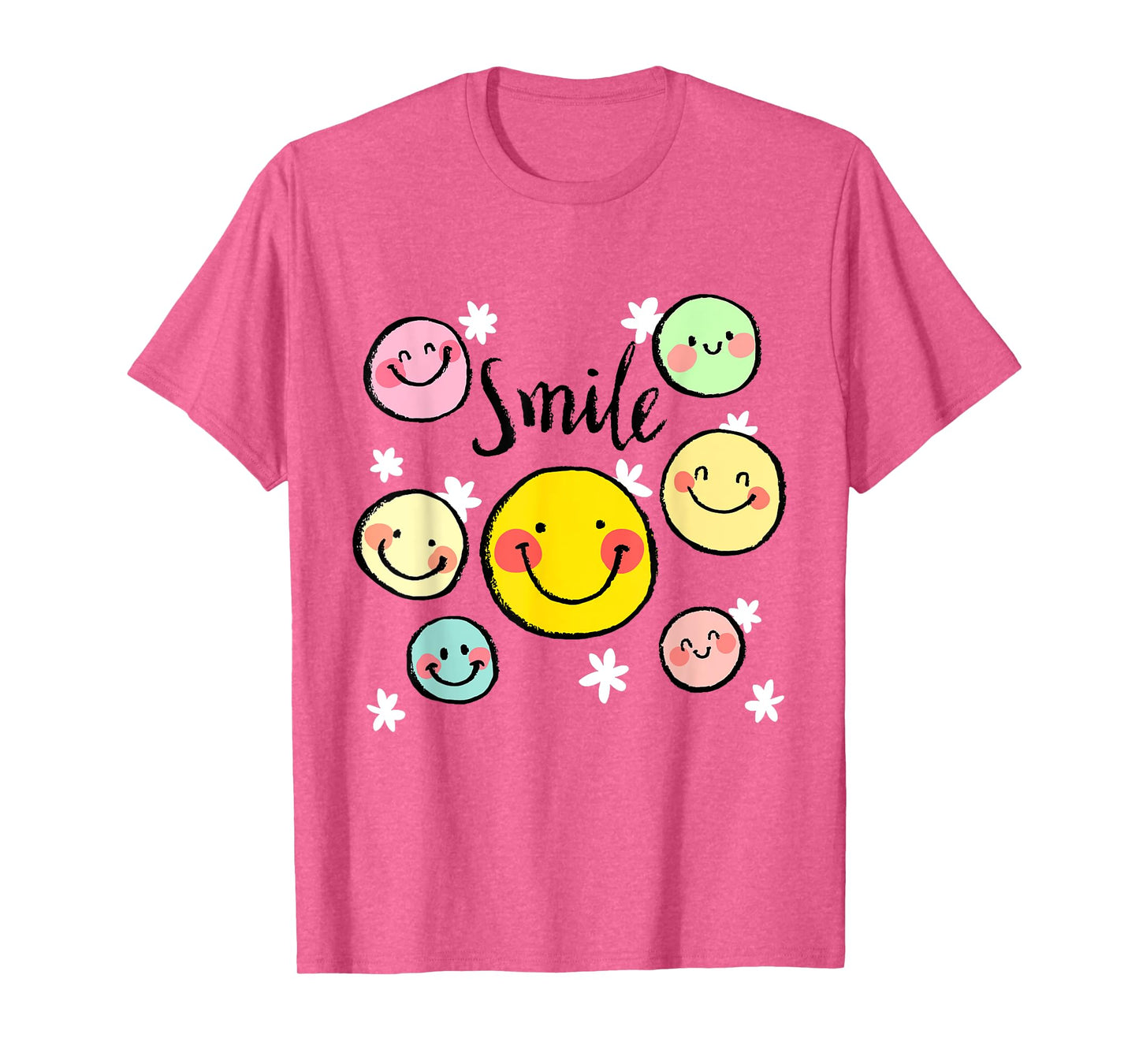 Cool Silhouette Happy Smile Face Illustration Graphic Design T-Shirt