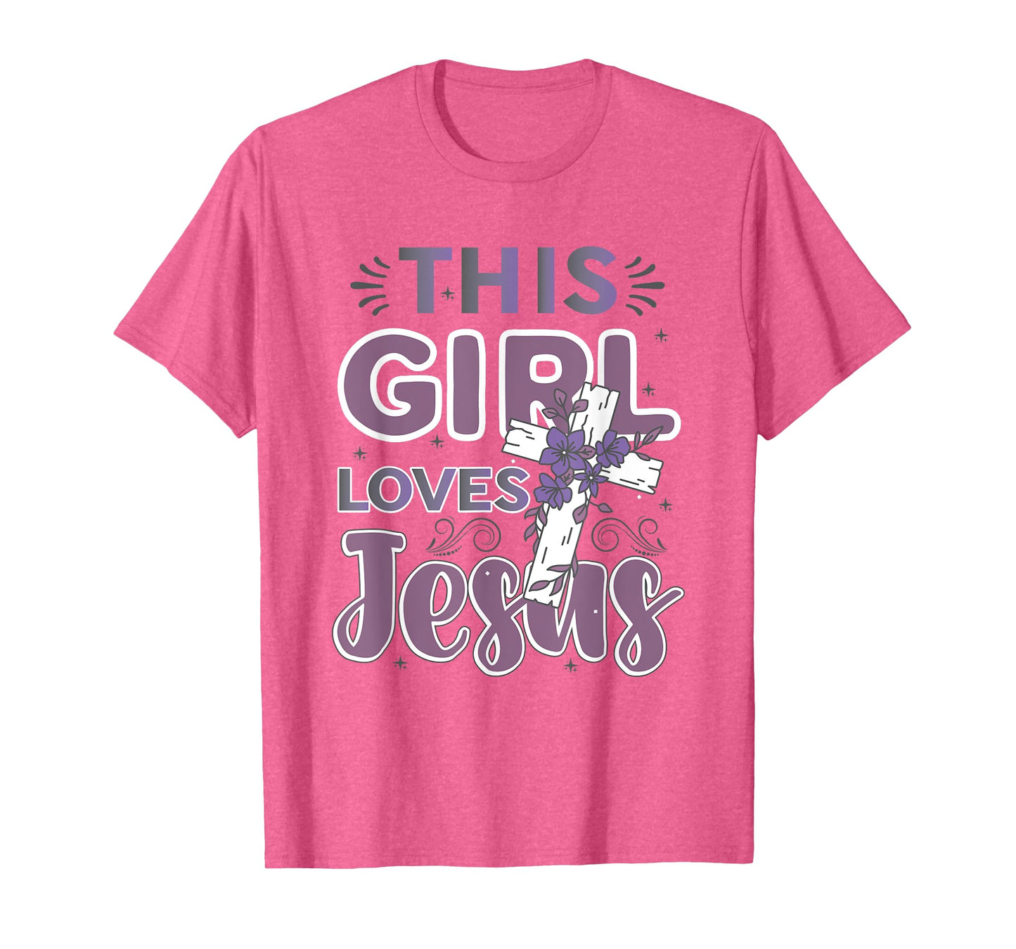 This Girl Loves Jesus Cute Christian Girl Jesus T-Shirt