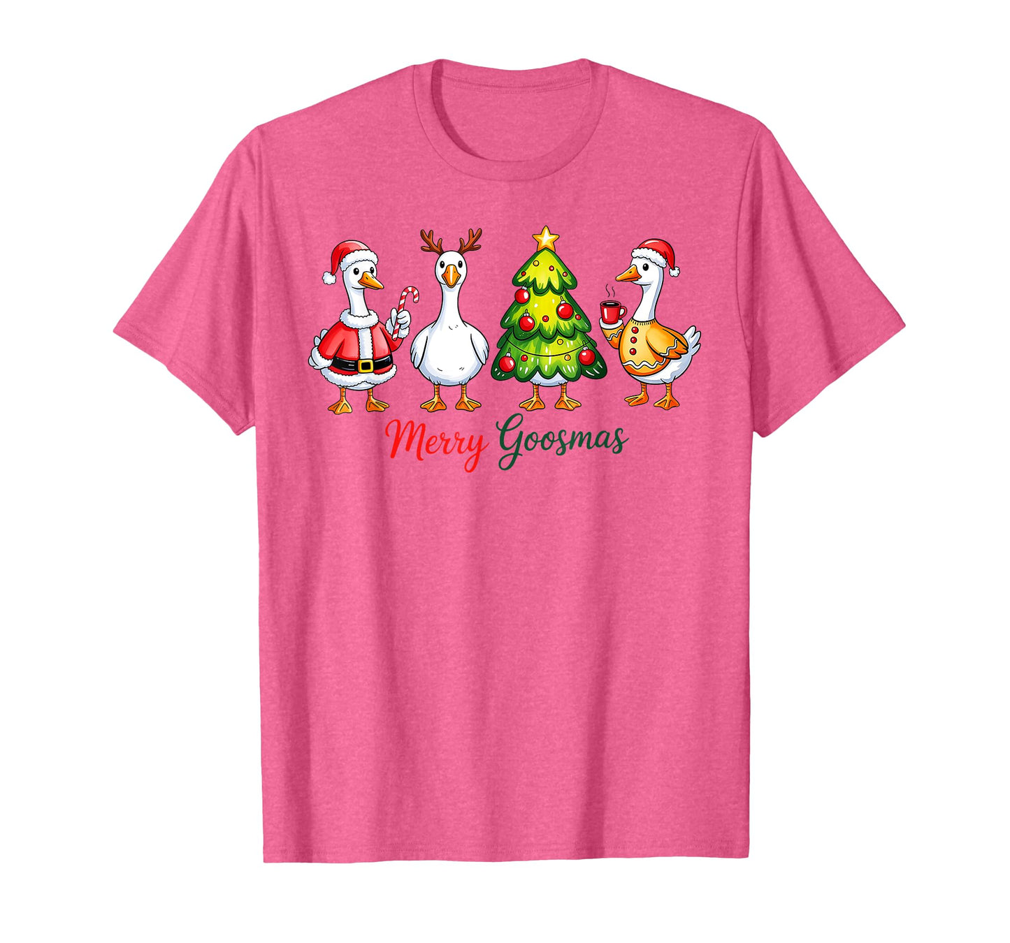 Merry Goosmas - Christmas Silly Goose T-Shirt
