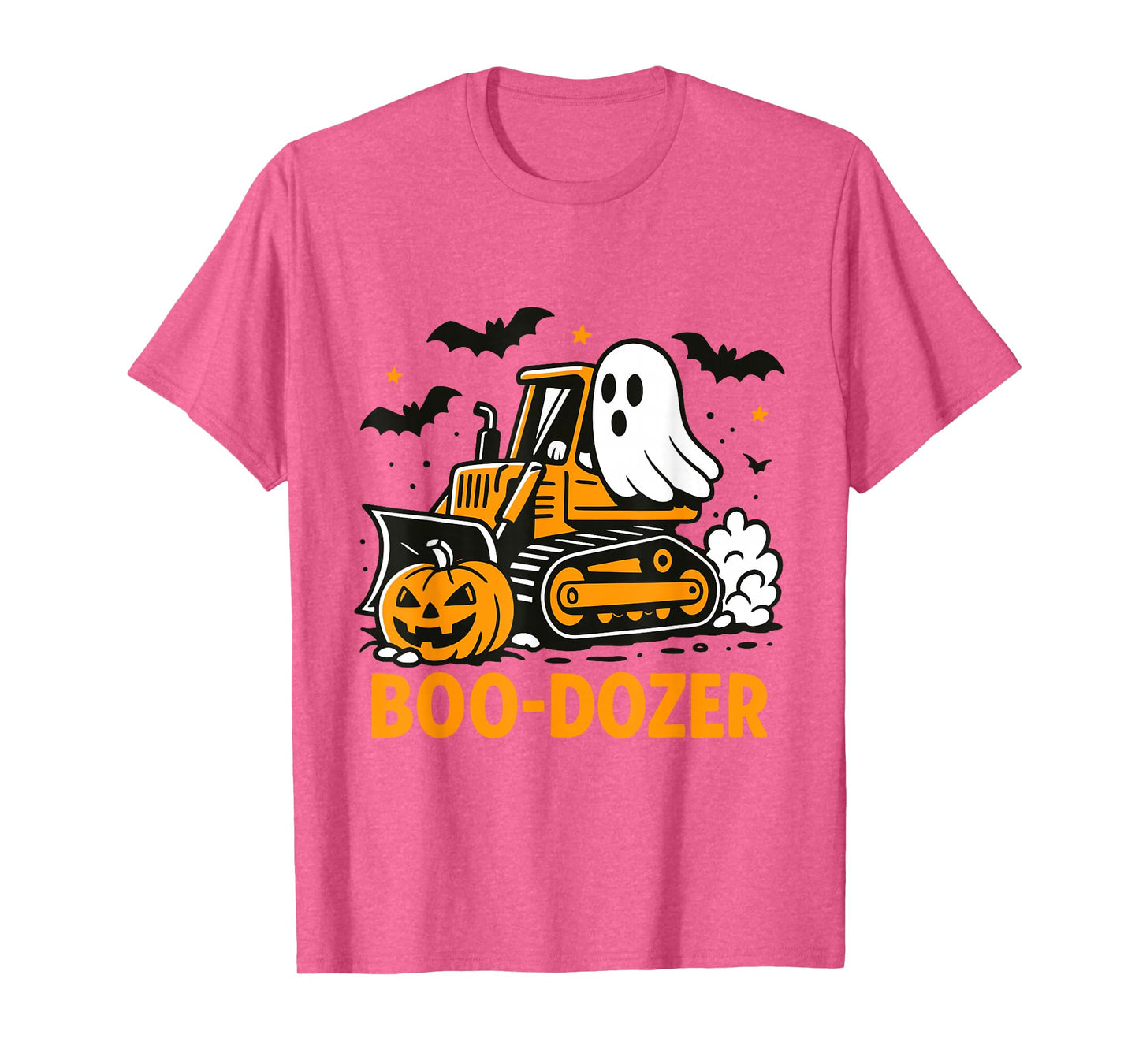 Funny Halloween Boo-Dozer Ghost Trucks Costume Party Kids T-Shirt