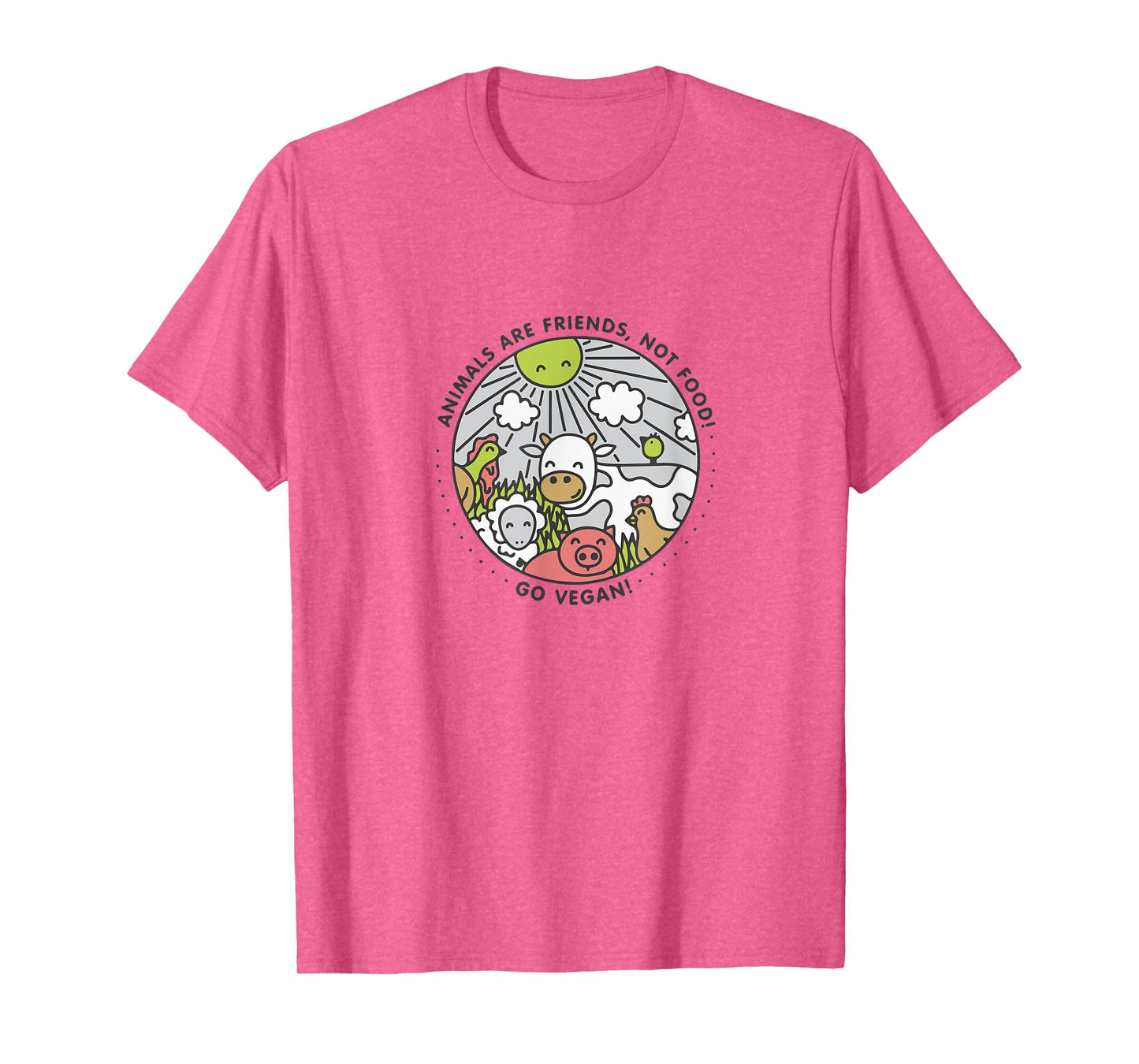 Animals Are Friends Not Food T-Shirt Vegan Shirt T-Shirt