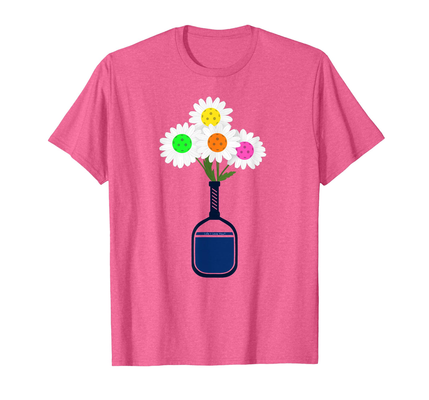 Pretty Pickleball Flowers in Paddle Vase - Pickleball T-Shirt