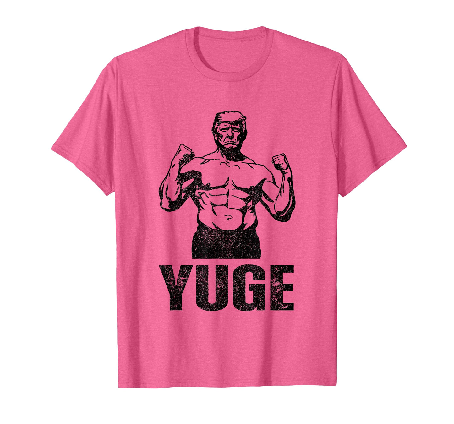 Muscle Trump 2024 Yuge Muscular Flex Trump Funny Patriotic Vintage Workout Gym T-Shirt