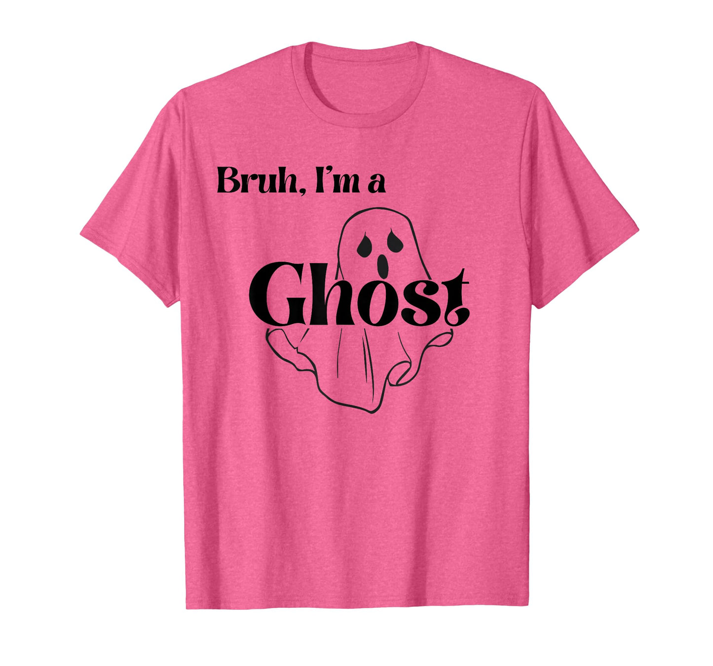 Bruh I’m A Ghost Halloween Funny Group Costume Matching T-Shirt