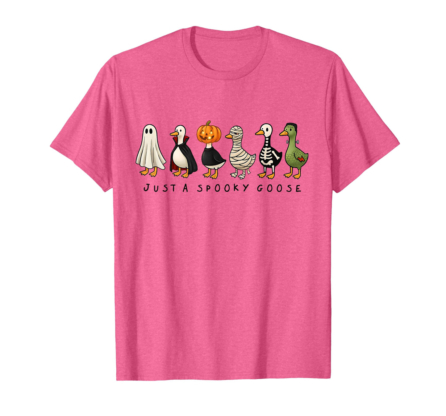 Just A Spooky Goose Halloween Silly Goose Funny Halloween T-Shirt