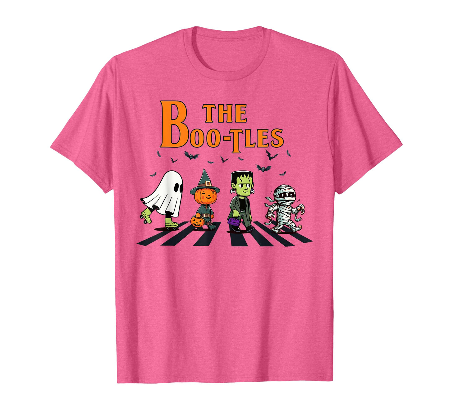 The Boo-Tles Halloween Pumpkin Mummy Ghost Frankenstein T-Shirt
