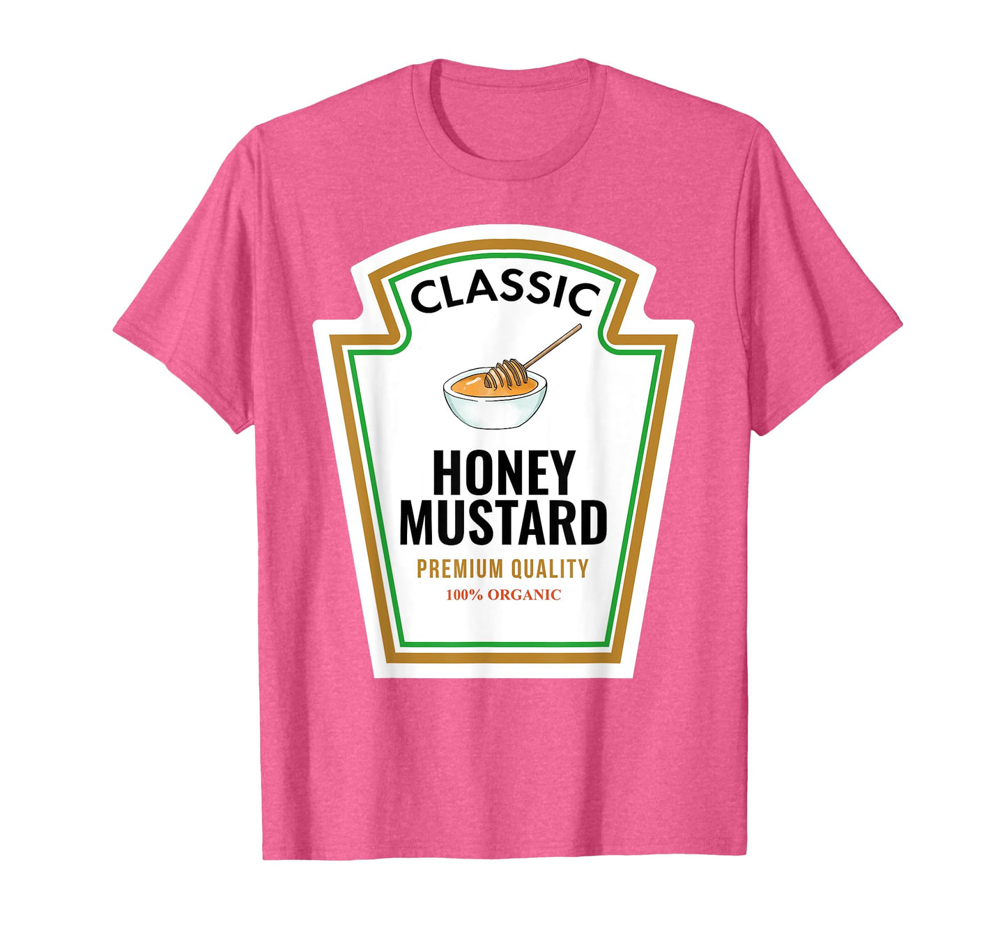 Classic Honey Mustard Label Design Organic Condiment Lover T-Shirt