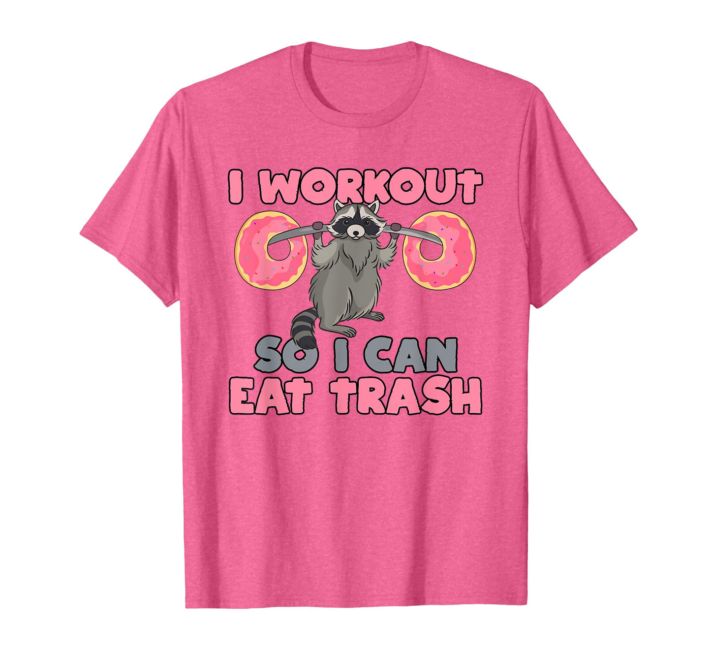 Trash Eating Racoon T Shirt Funny Gym Swole Rat Weightlifter