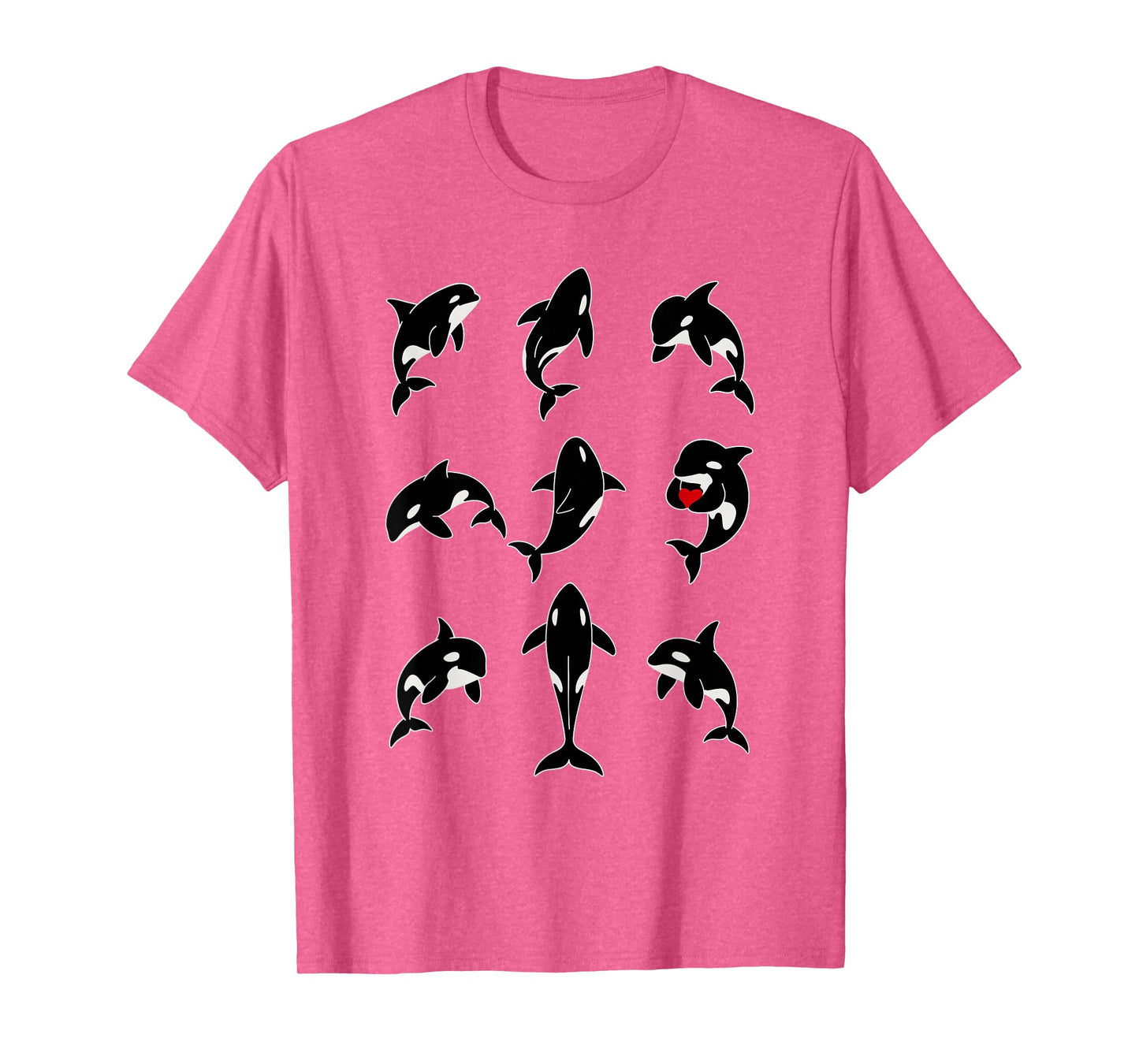 Minimalist Orca Line Drawing Men Women Kids Novelty Orca T-Shirt