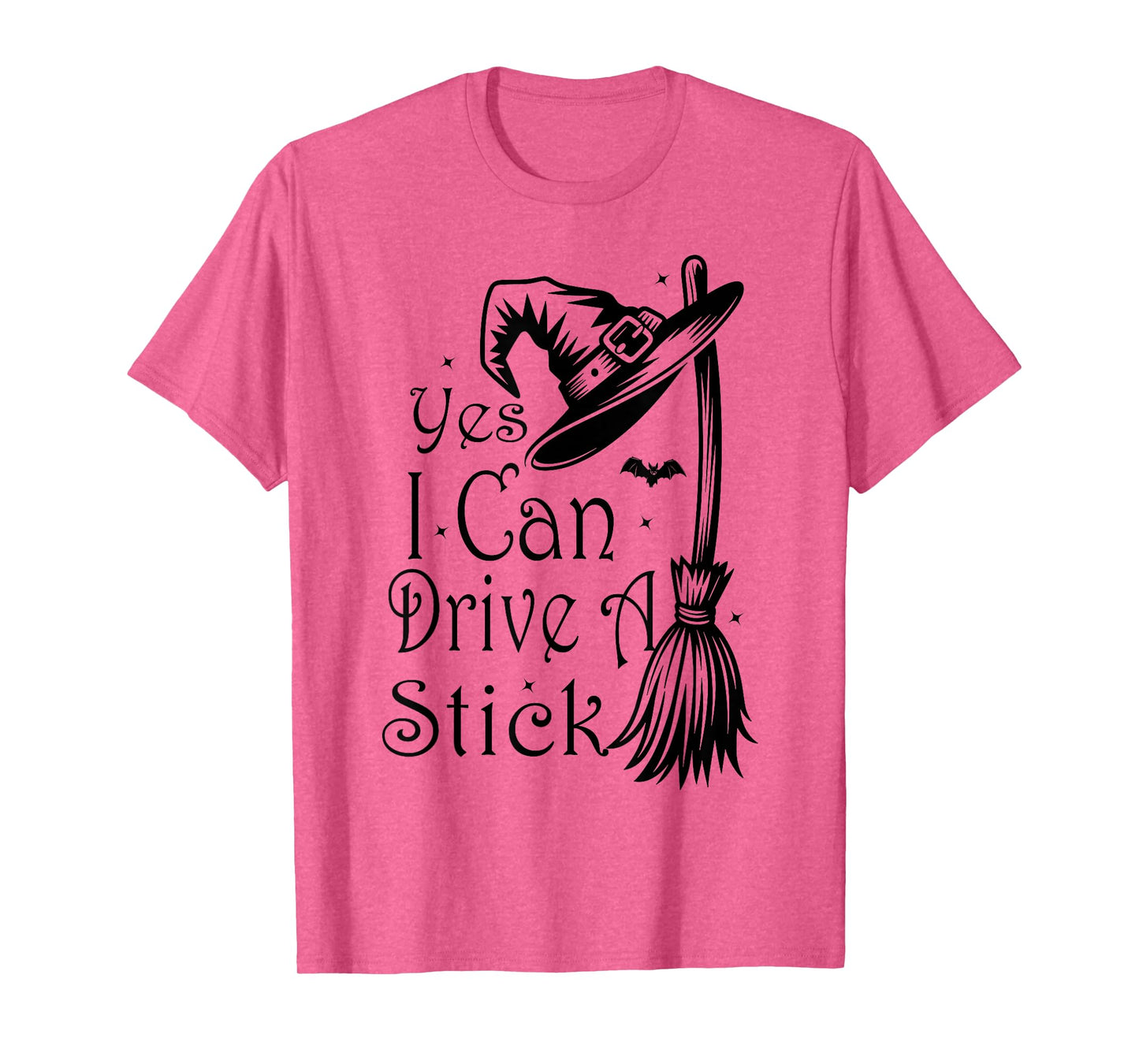 Witch Yes I Can Drive A Stick Halloween T-Shirt