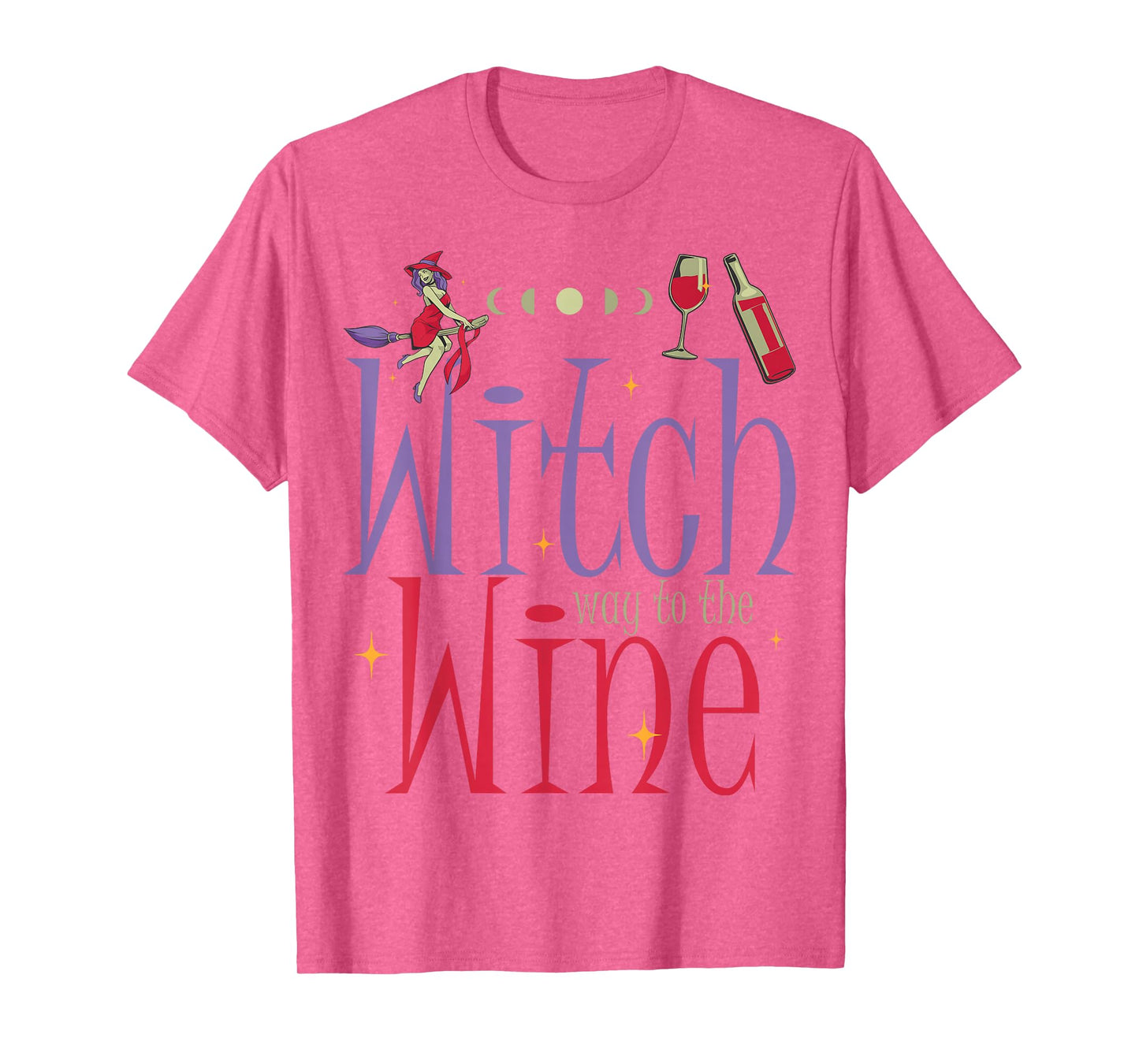 Wine Witch Halloween Wine Lovers Drinker Wine Enthusiast T-Shirt