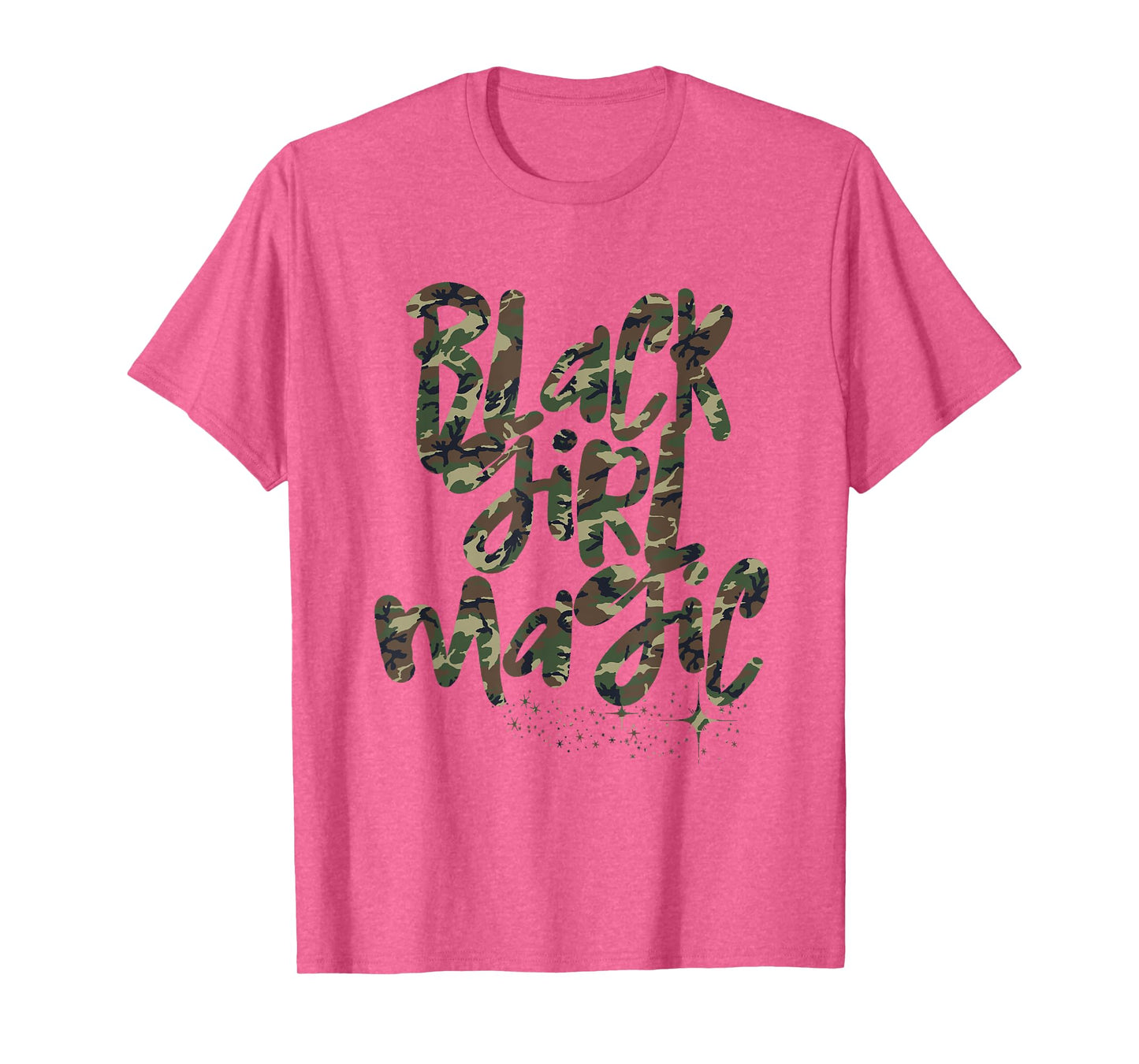 Camo Black Girl Magic Camouflage Melanin Black Queen Woman T-Shirt