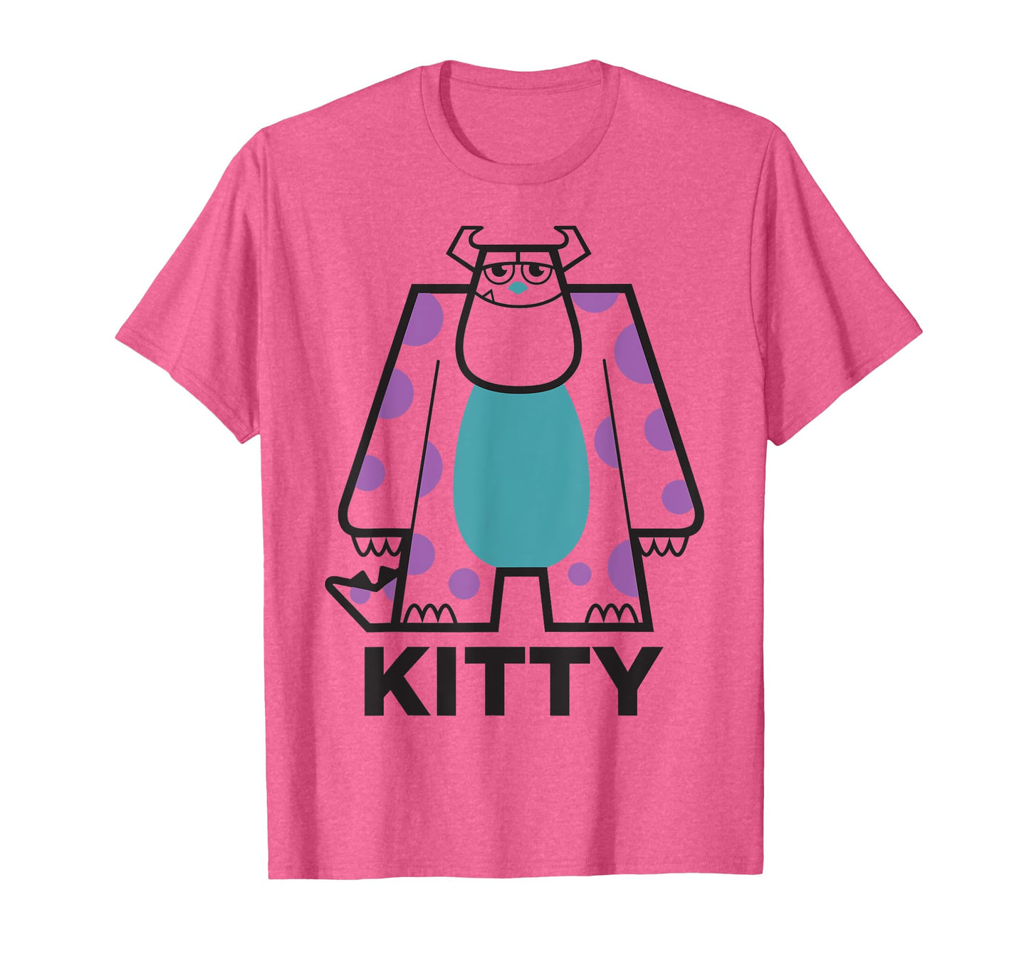 Disney Pixar Monsters, Inc. Sulley Kitty Big Portrait & Logo T-Shirt