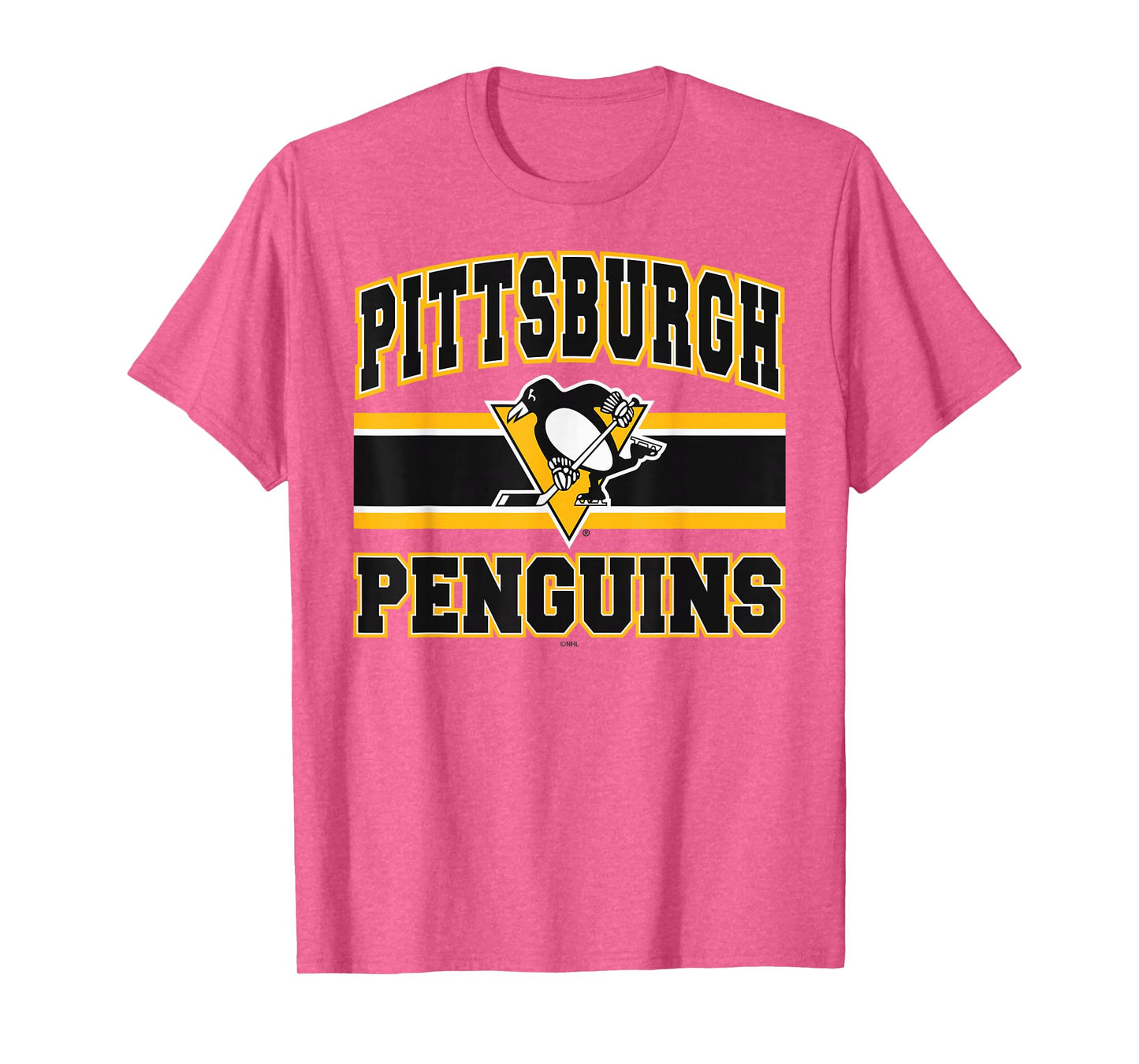 Pittsburgh Penguins Stripe Gray Officially Licensed T-Shirt