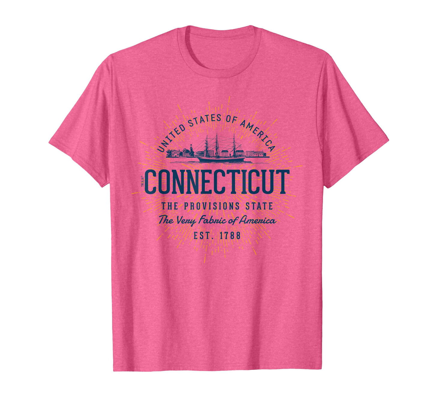 Vintage Styled State of Connecticut Retro T-Shirt