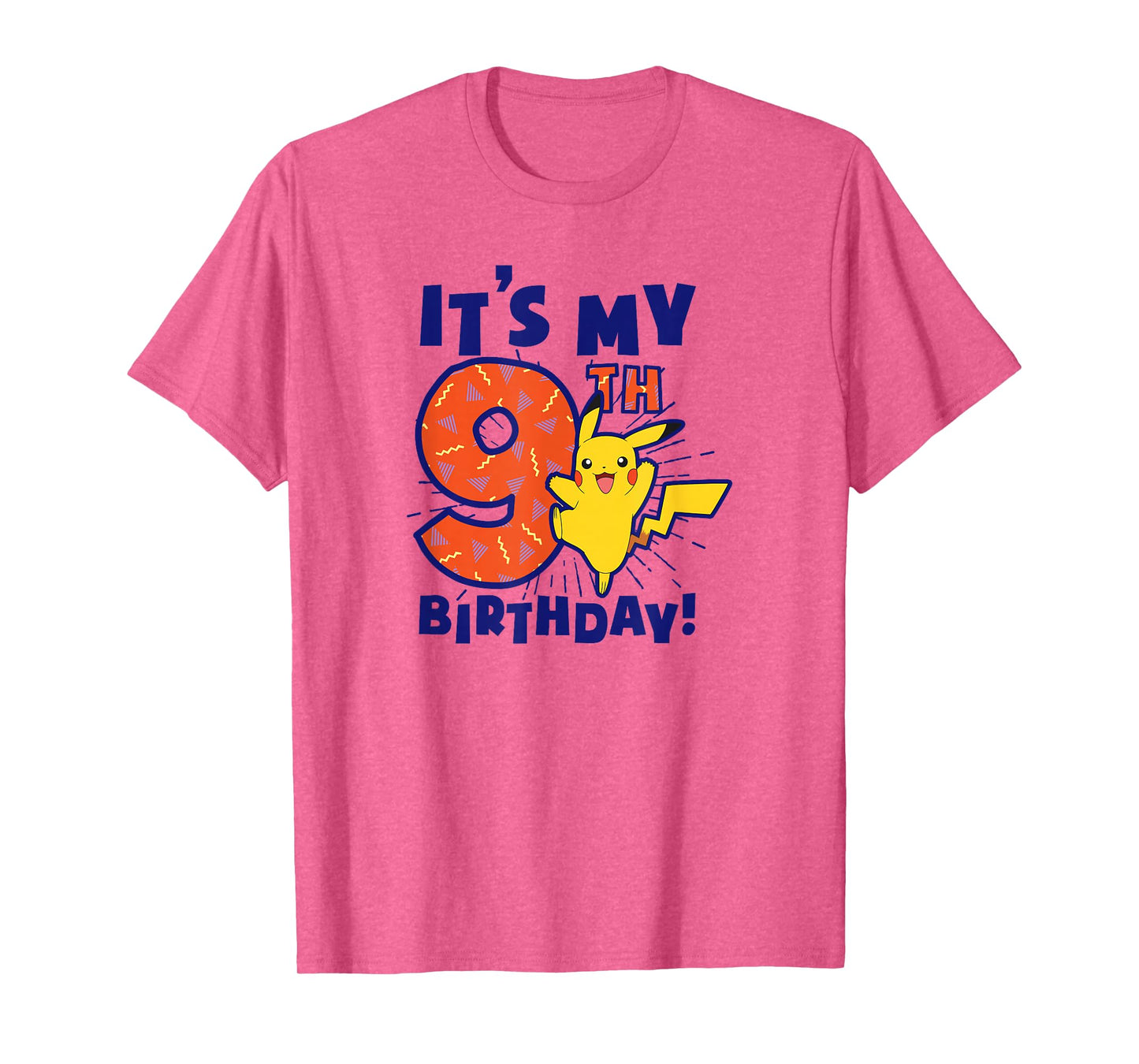 Pokémon Pikachu It's My 9th Birthday Awesome Celebration T-Shirt