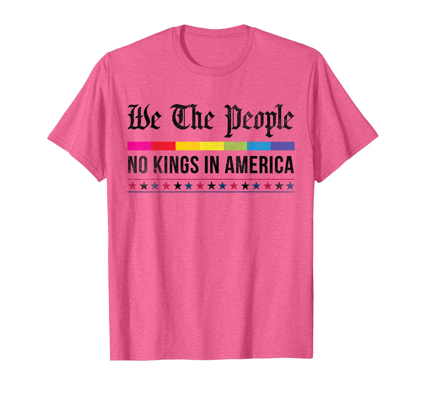 vintage No Kings in America We the People Patriotic USA T-Shirt