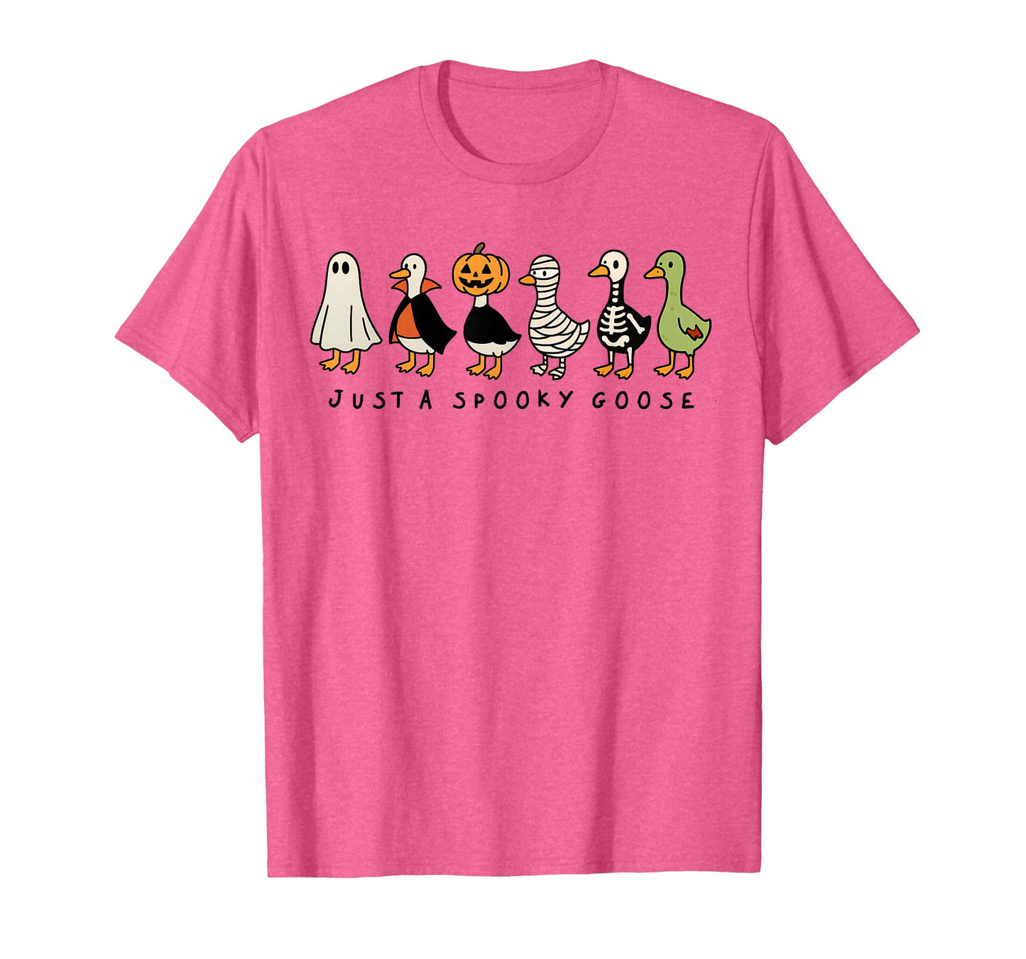 Just A Spooky Goose Halloween Silly Goose Funny Halloween T-Shirt