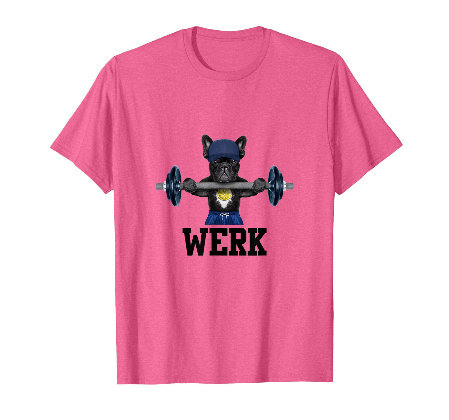 Funny Gym French Bulldog Lifting Weights Werk T-shirt T-Shirt for Men Women Kids