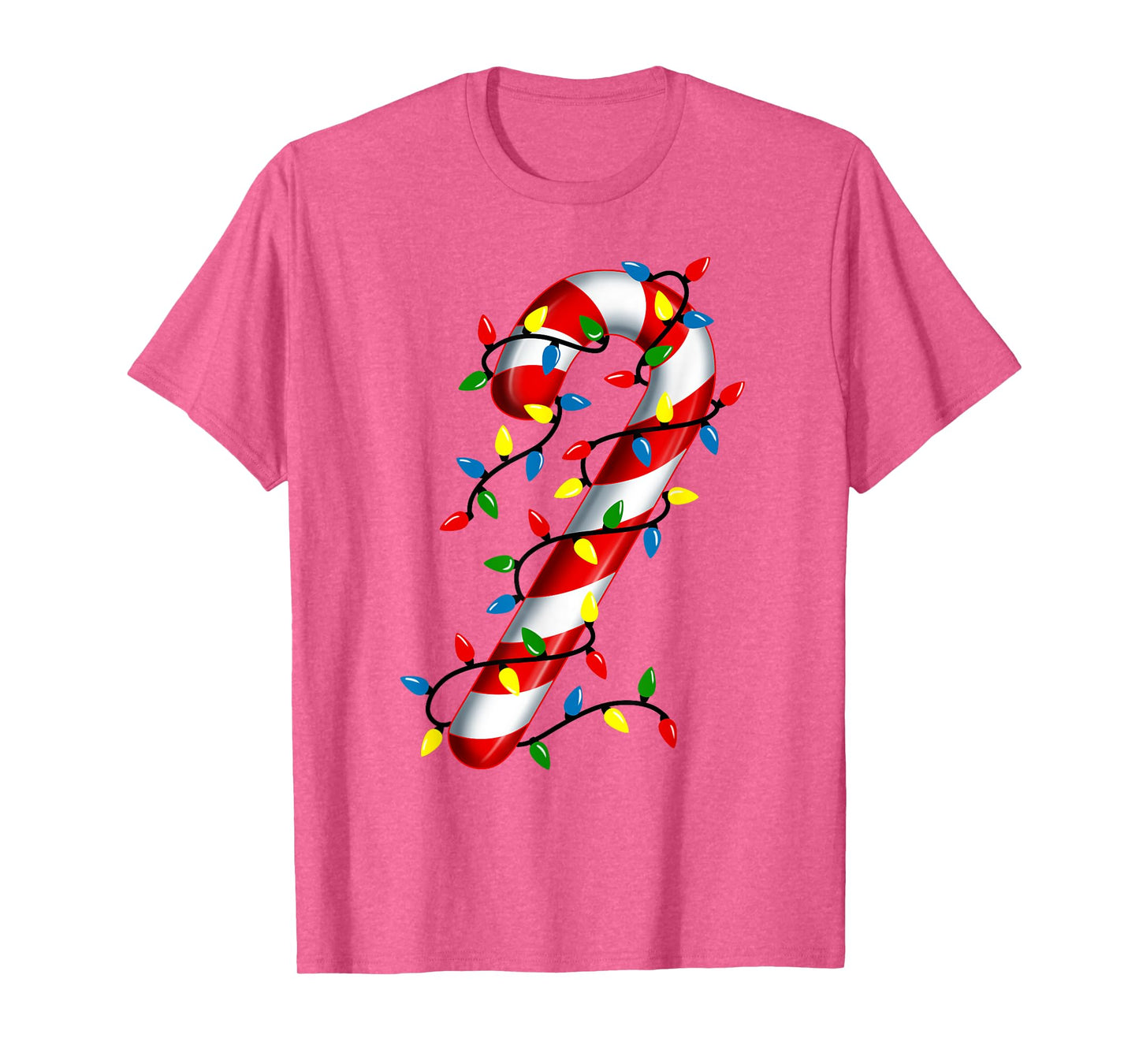 Candy Cane Christmas Lights Blue Green Red and White Costume T-Shirt