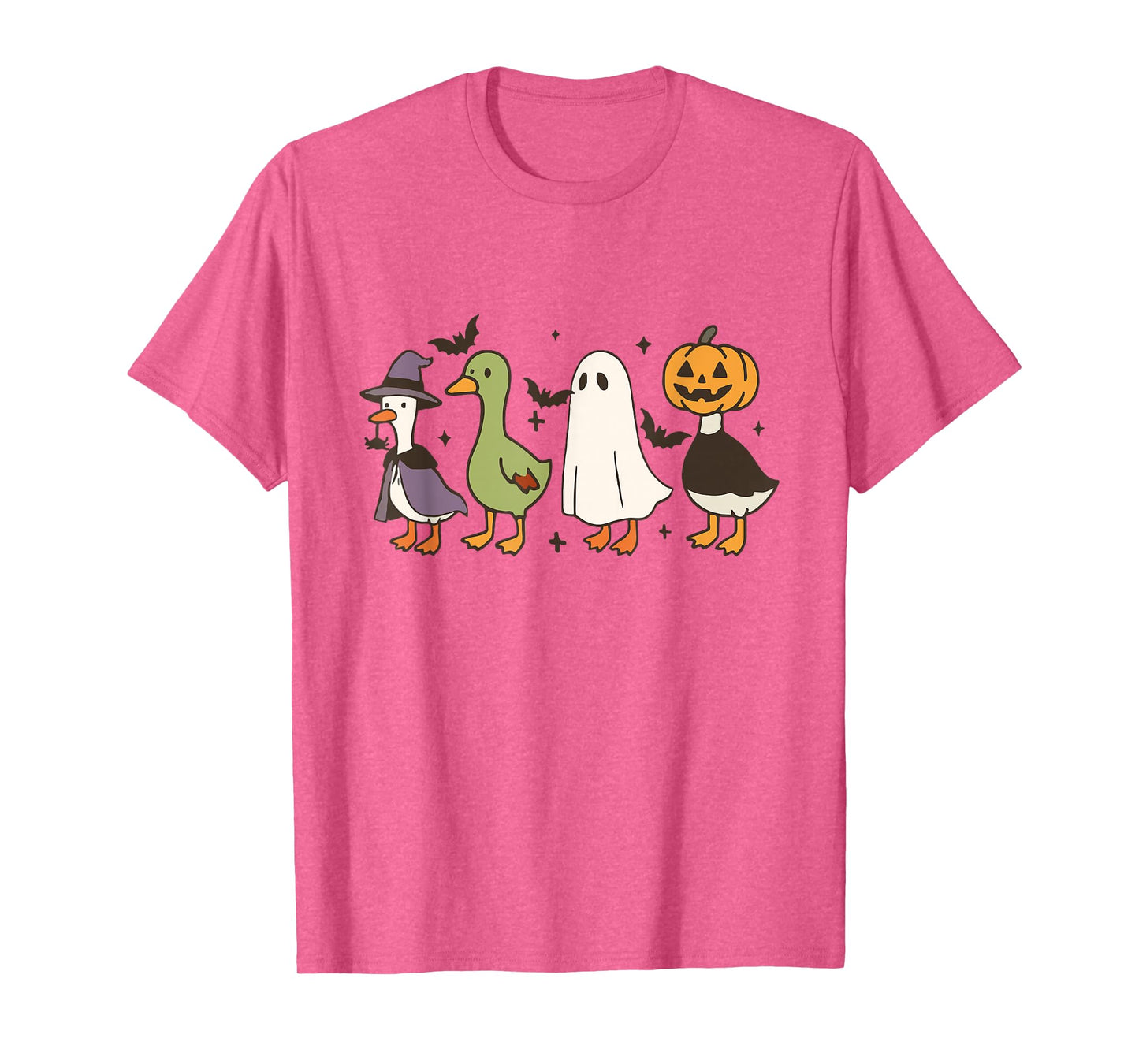 Spooky Goose Halloween Goose Witch Ghost Silly Goose Farm T-Shirt