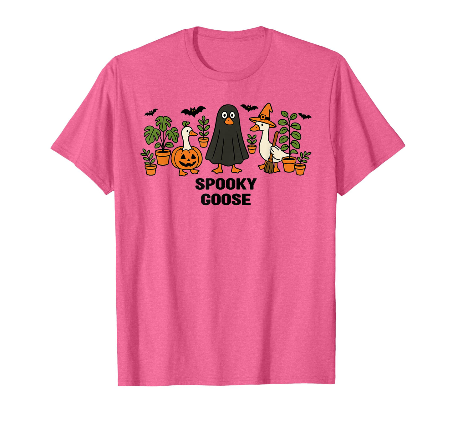 Spooky Goose Halloween, Silly Goose Animal Halloween Costume T-Shirt