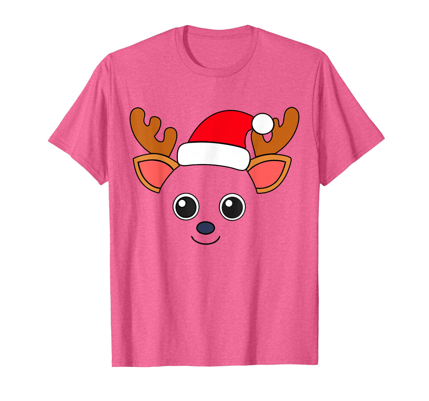 Cute Reindeer Santa Hat Easy Animal Costume Kids Toddlers T-Shirt