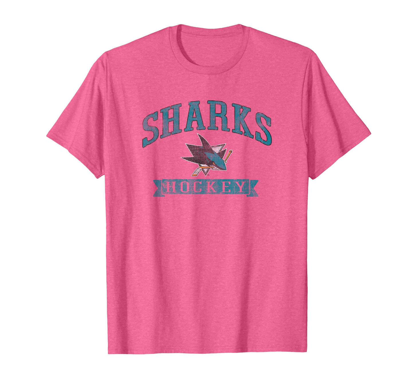 San Jose Sharks Vintage Hockey Gray NHL Officially Licensed T-Shirt