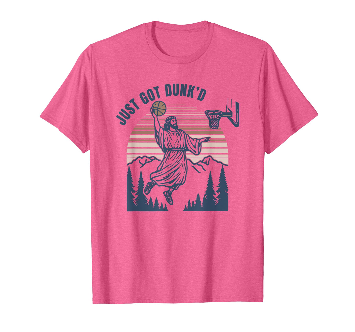 Just Got Dunked, Funny Jesus Basketball T-Shirt