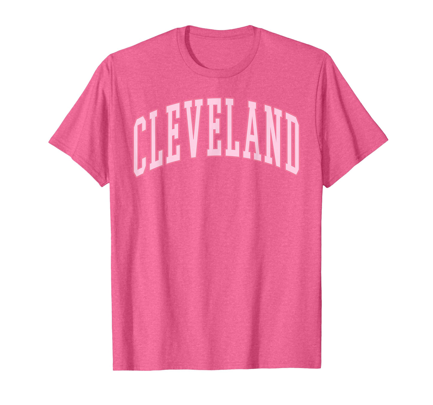 Cleveland Vintage Preppy Varsity Pink Sports T-Shirt