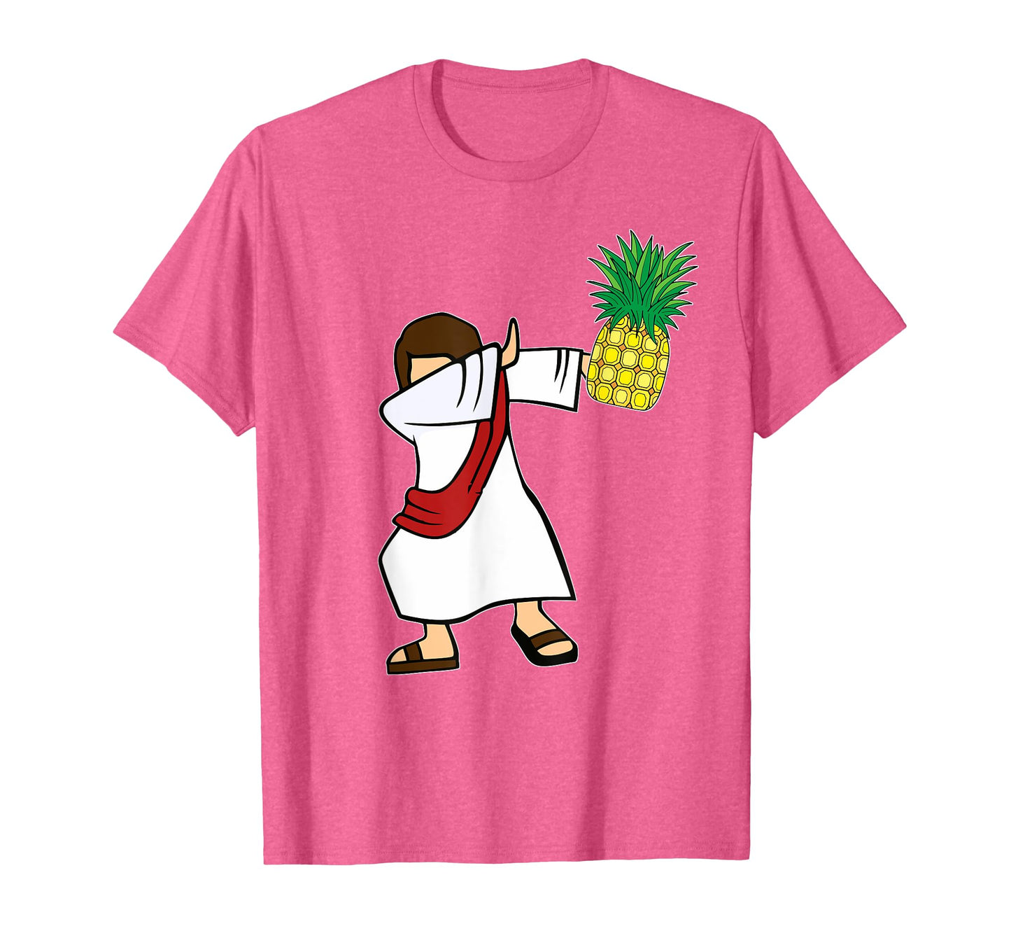 Dabbing Jesus Pineapple Aloha Beaches Hawaiian Dance T-Shirt