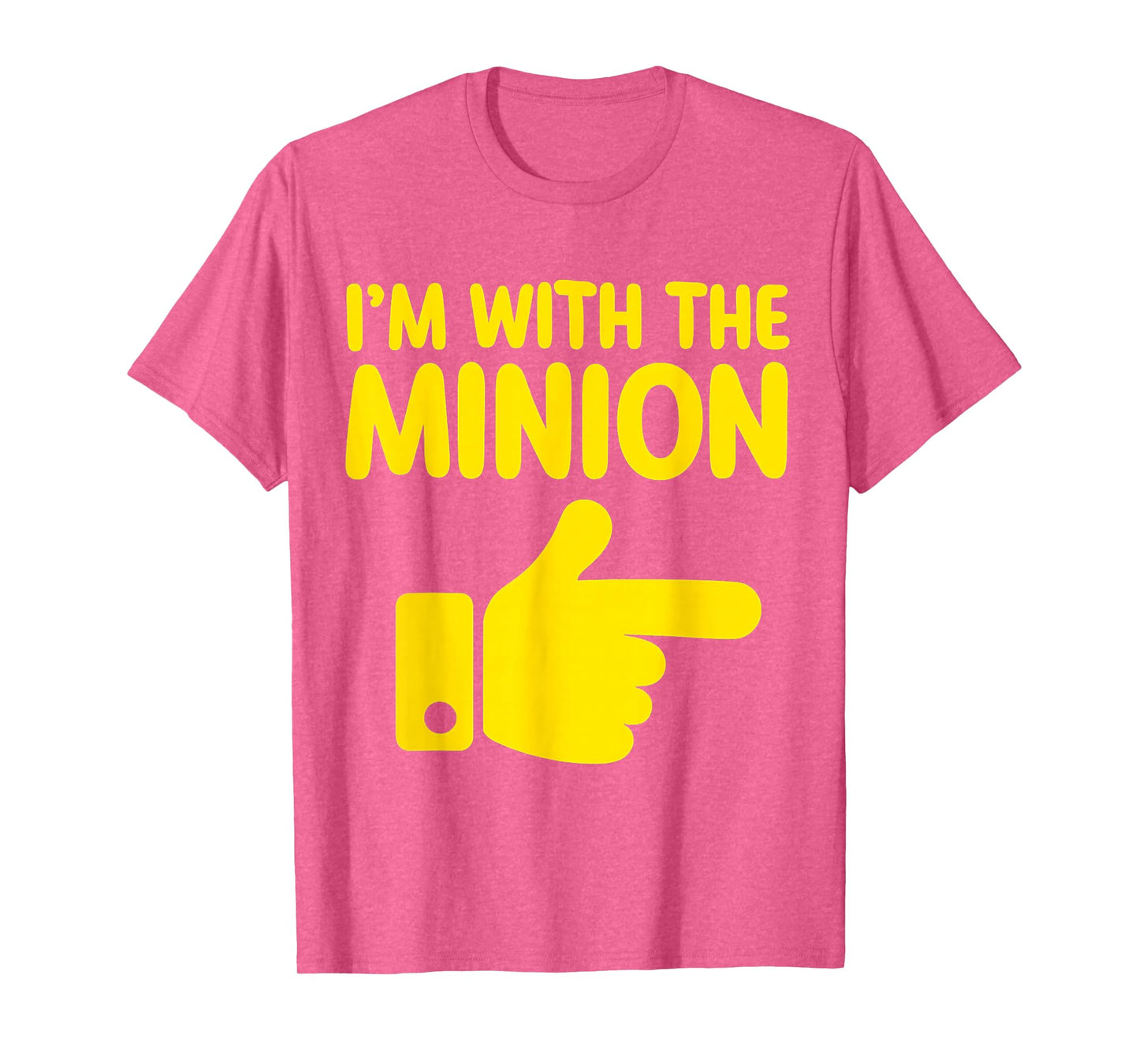 I'm with The Minion Costume Family Lazy Easy Halloween T-Shirt
