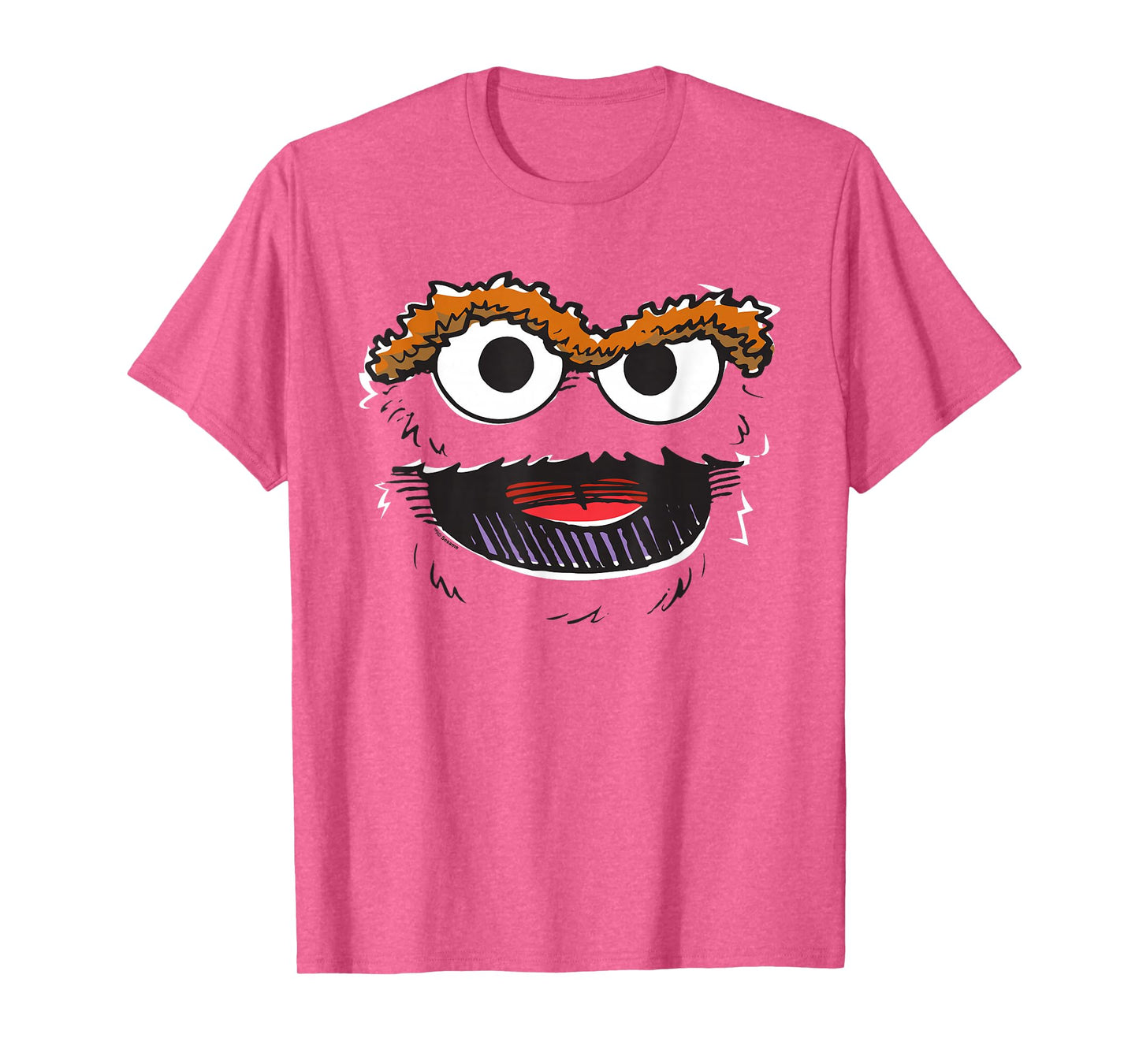 Sesame Street Oscar Retro Sketch Face Halloween Costume T-Shirt