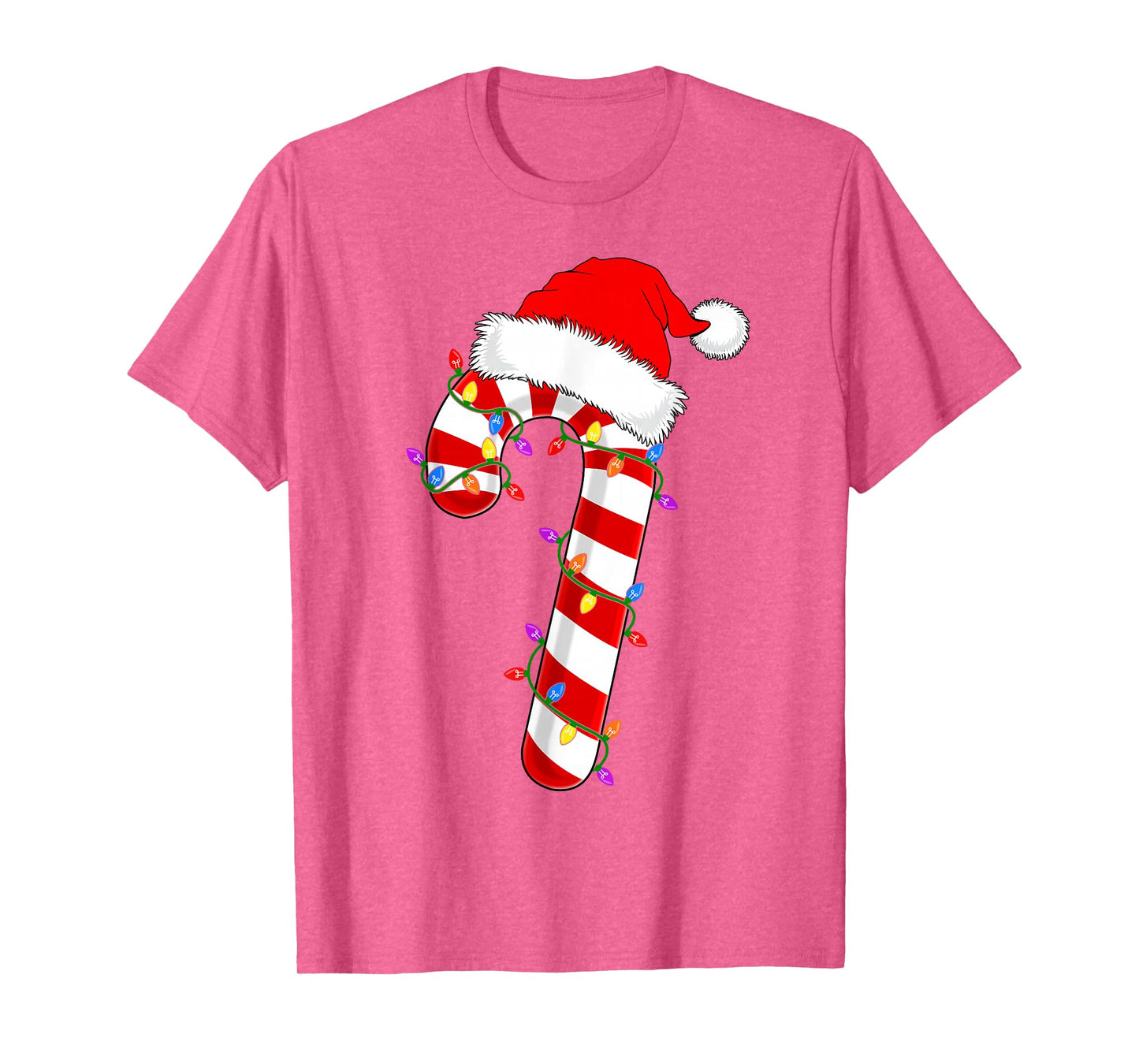 Candy Cane Crew Christmas Lights Family Matching Xmas Pajama T-Shirt