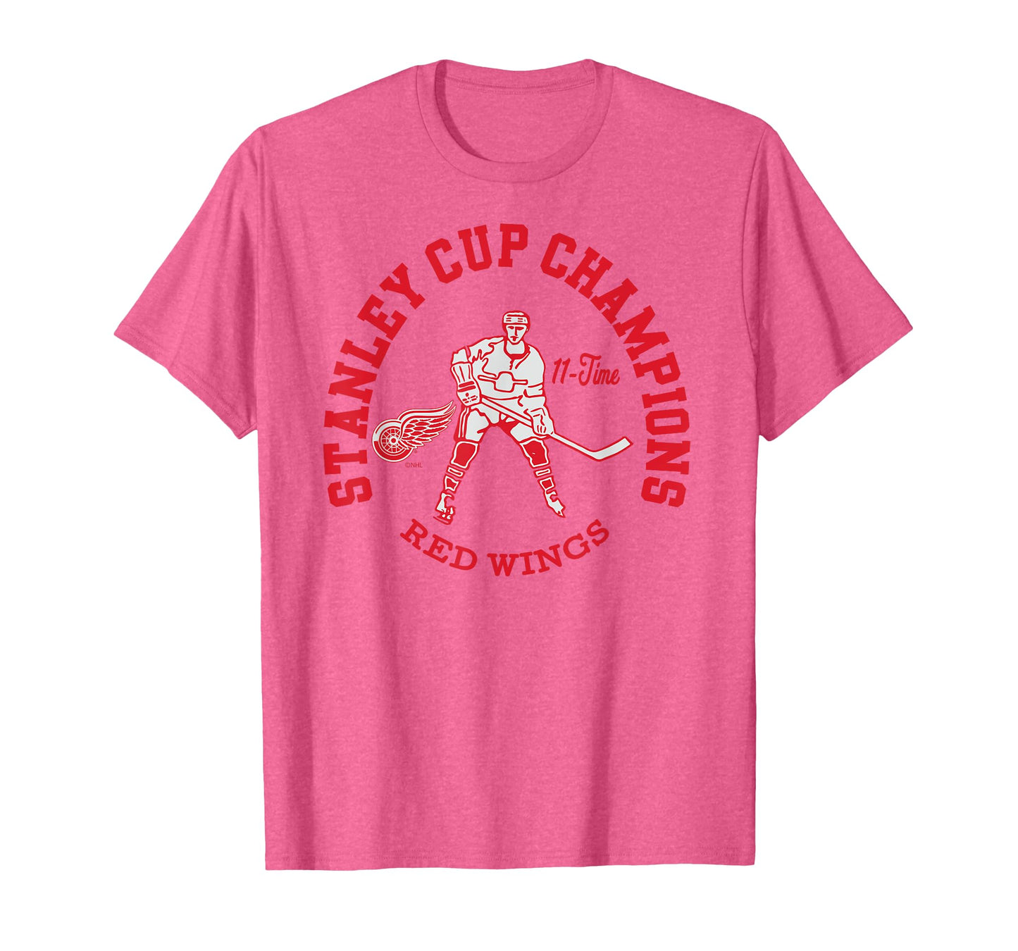 Detroit Red Wings Stanley Cup Champions 11-Time Logo T-Shirt