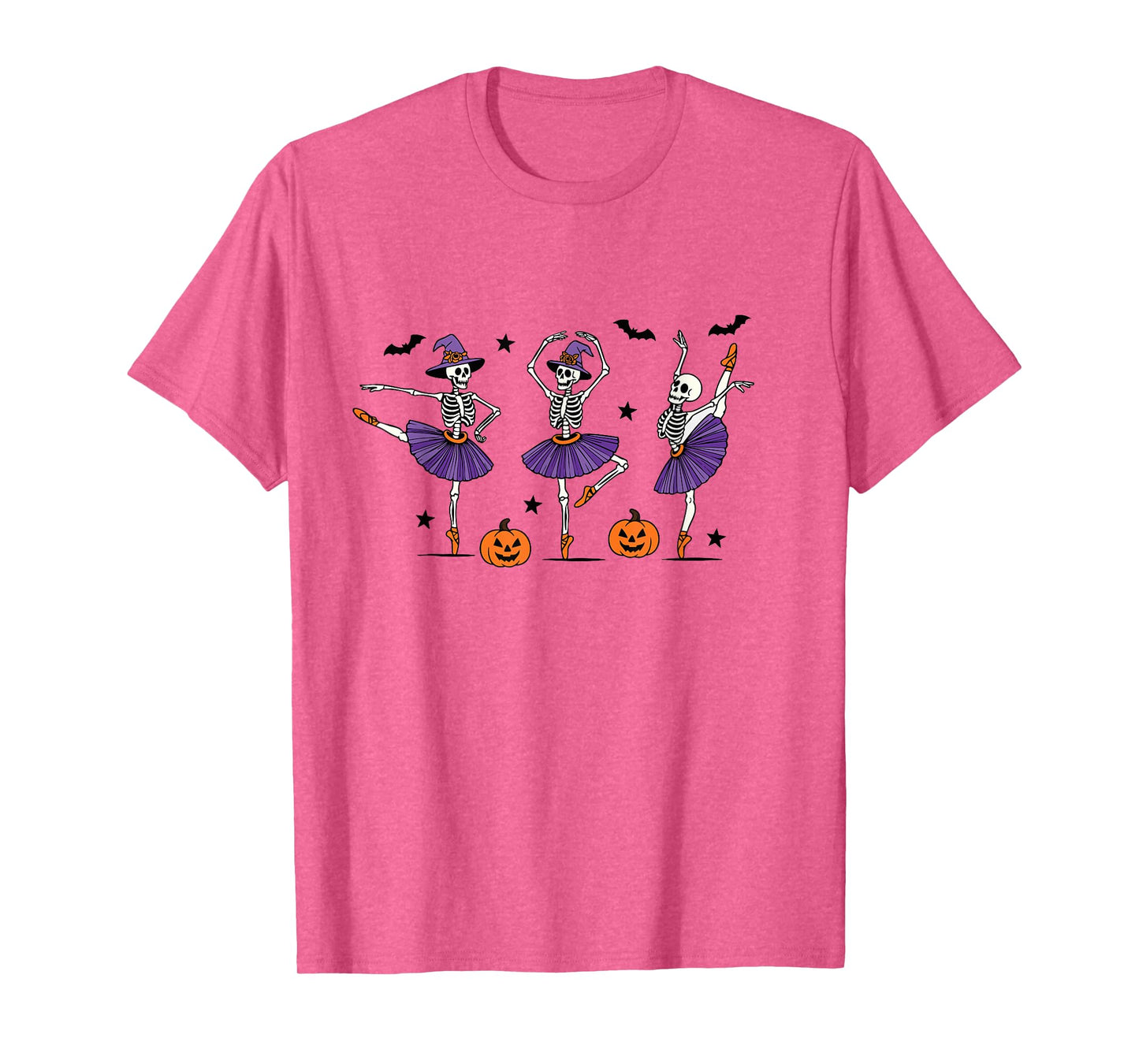 Dancing Skeleton Halloween Witch Ballerina Ballet Dancing T-Shirt