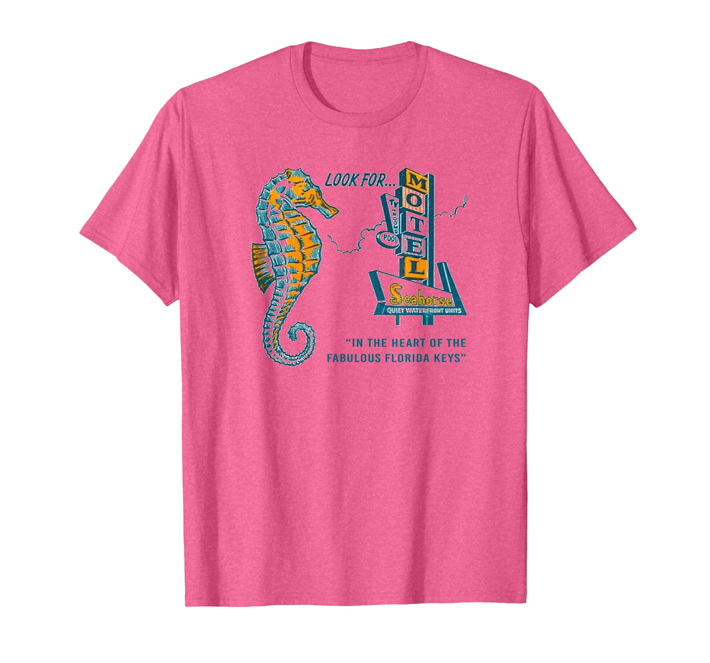 Sea Horse Motel Retro Tropical Ocean Vintage Men's Graphic T-Shirt