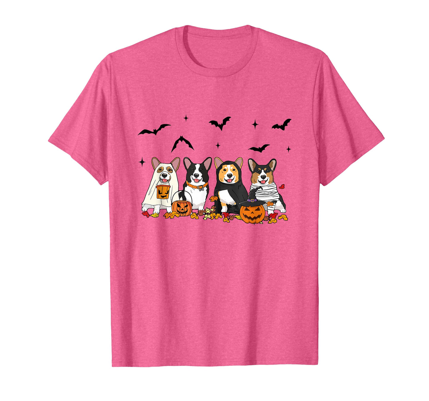 Witch Corgi Halloween Pumpkin Corgi Fall Vibes Corgi Dog Mom T-Shirt