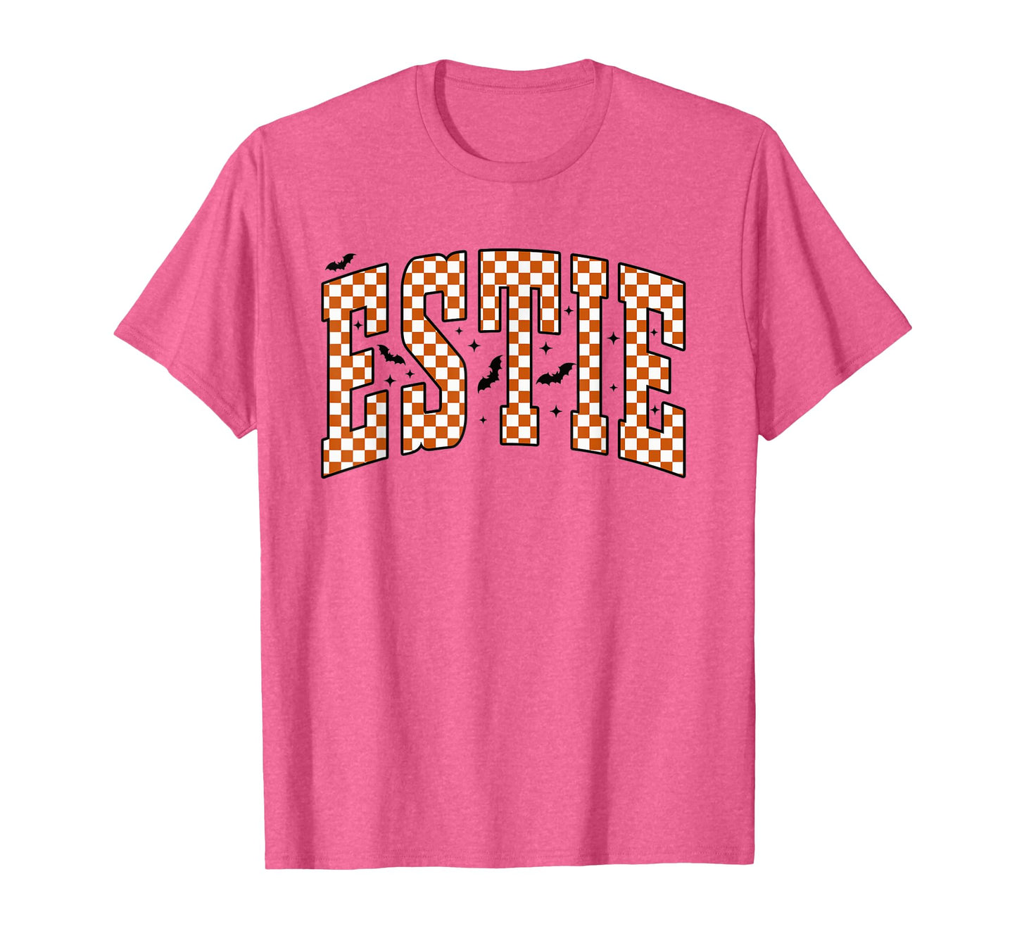 Vintage Esthetician Checkered Halloween Estie Skin Care T-Shirt