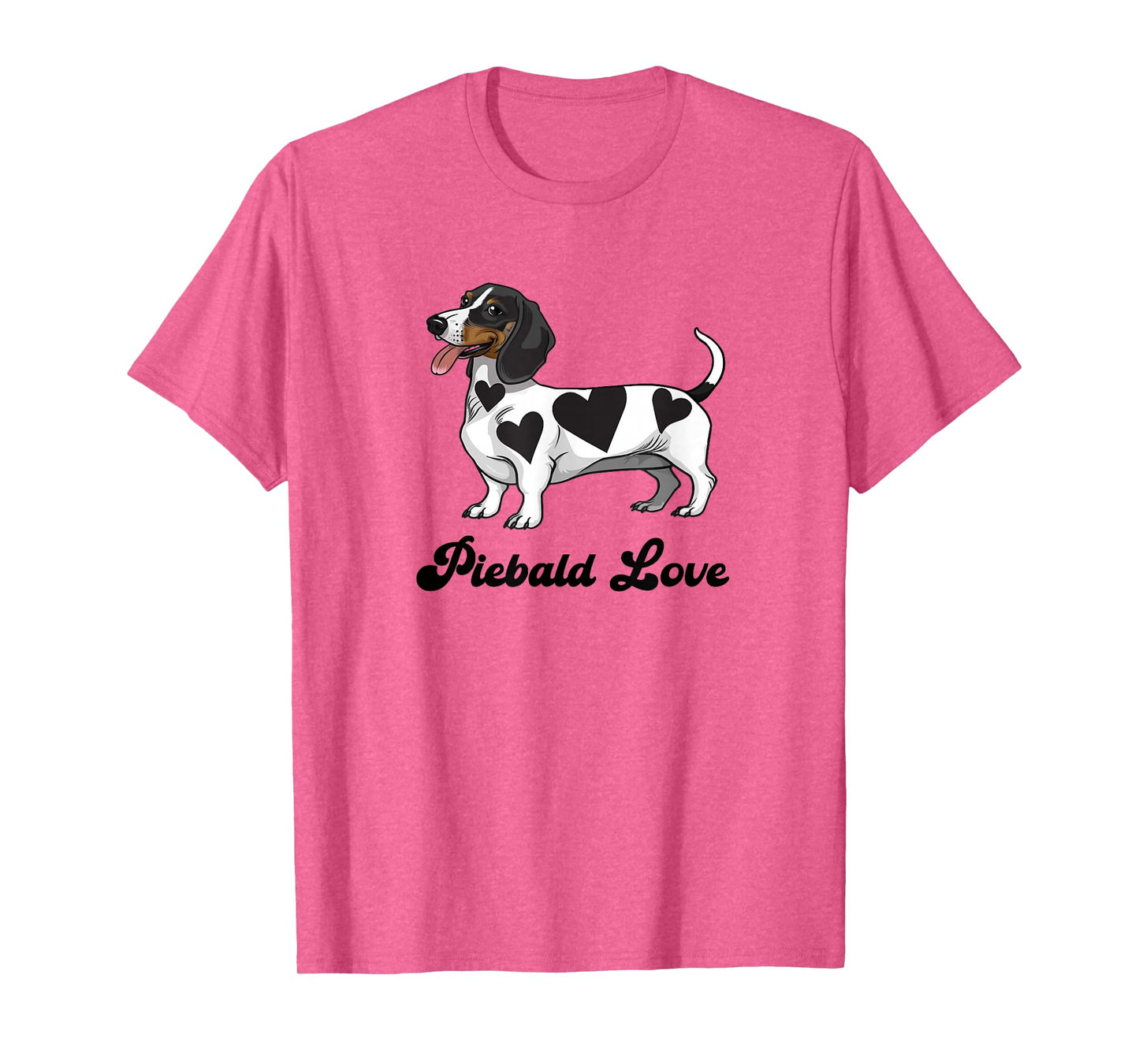 Funny Piebald Love Dachshund Lover T-Shirt