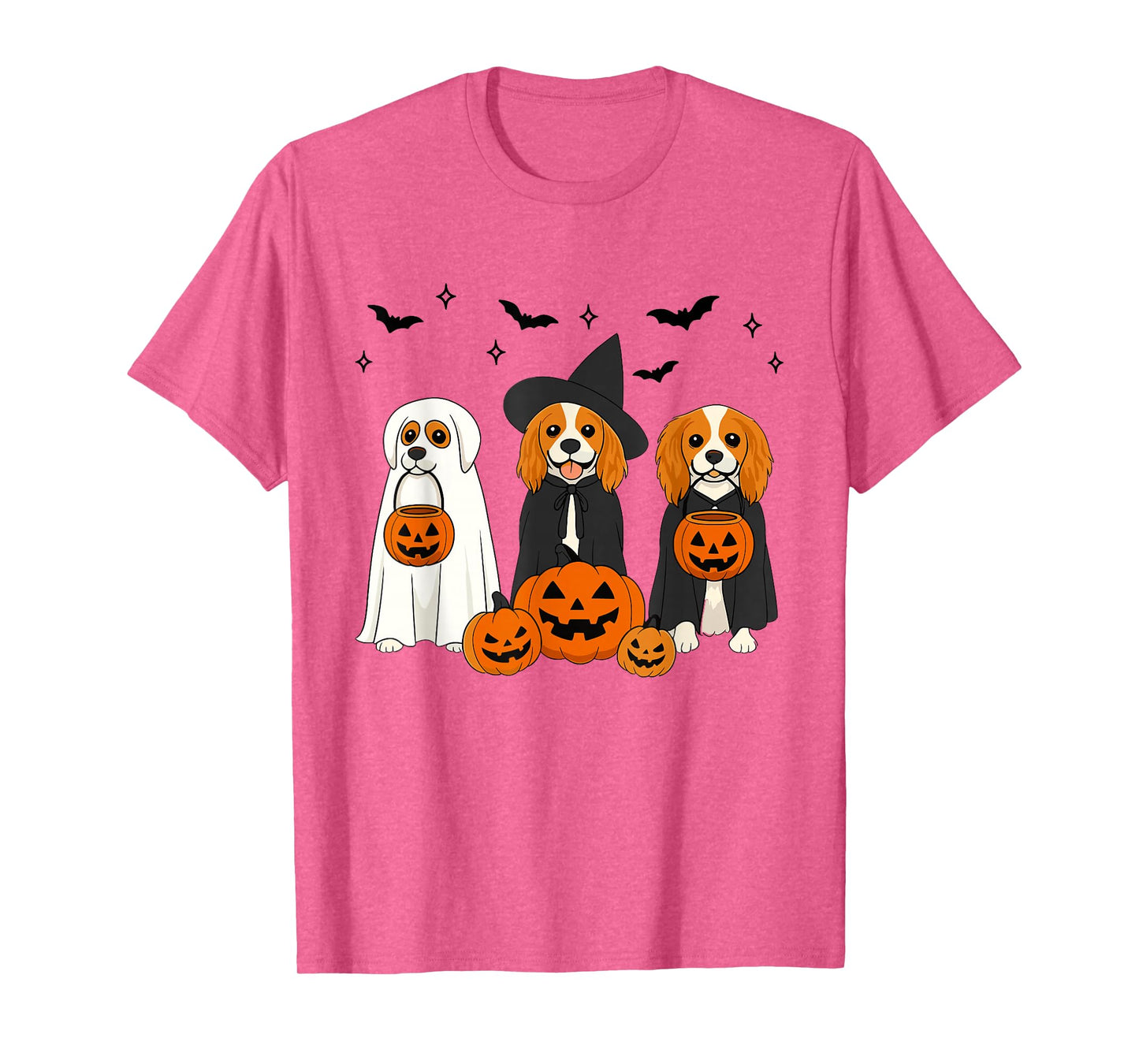 Cavalier King Charles Spaniel Halloween Cavalier Witch Lover T-Shirt