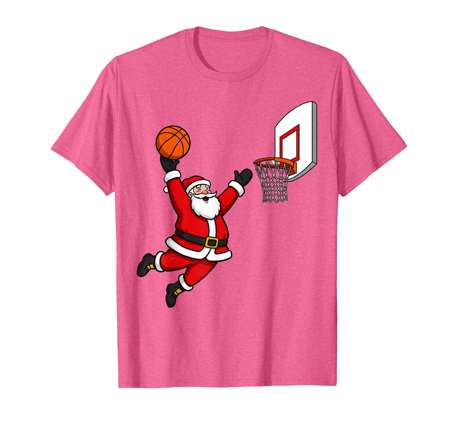 Christmas Basketball Player Santa Cute Xmas Boys Men Kids T-Shirt