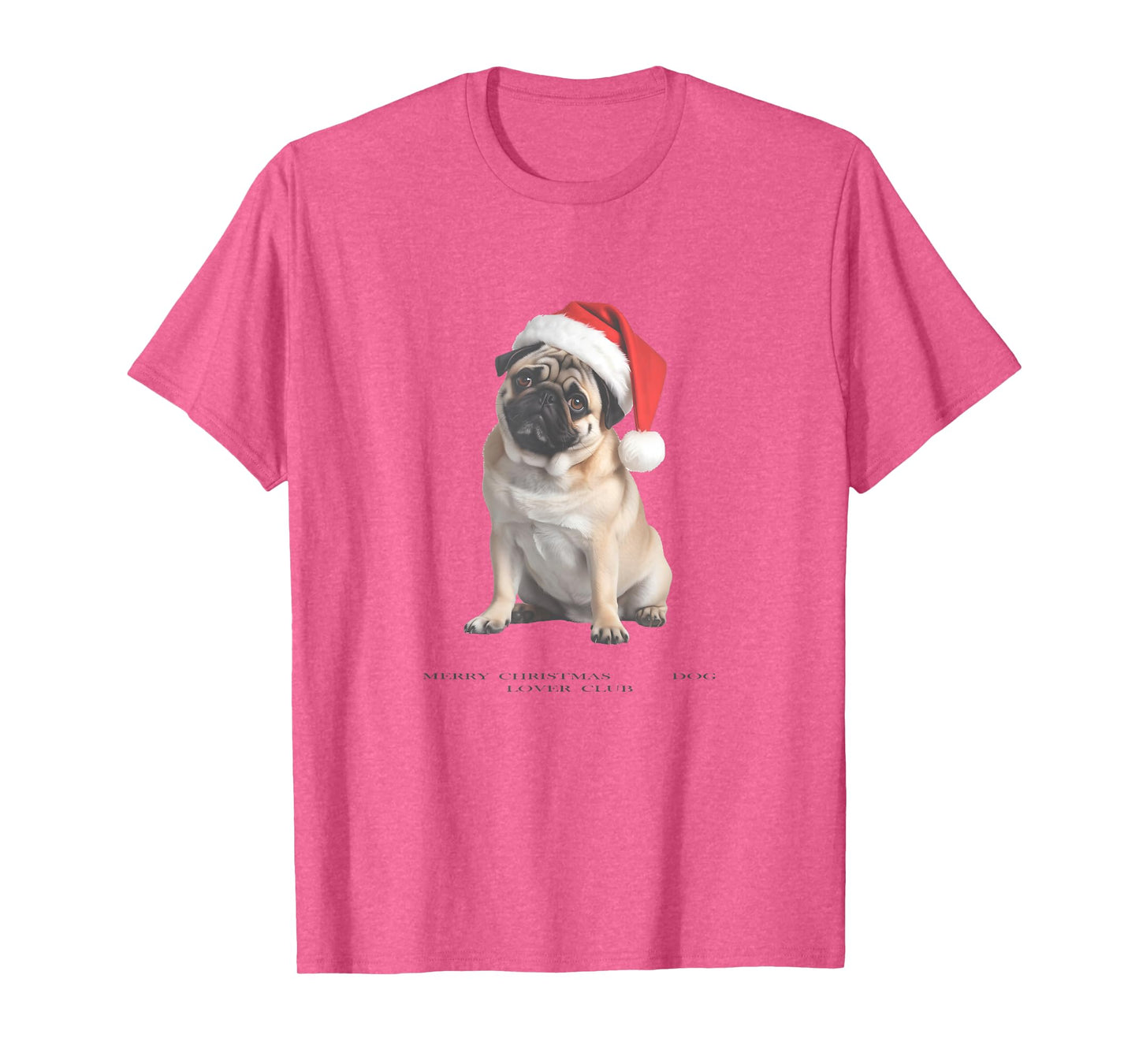 Pug Christmas Dog Vintage T-Shirt