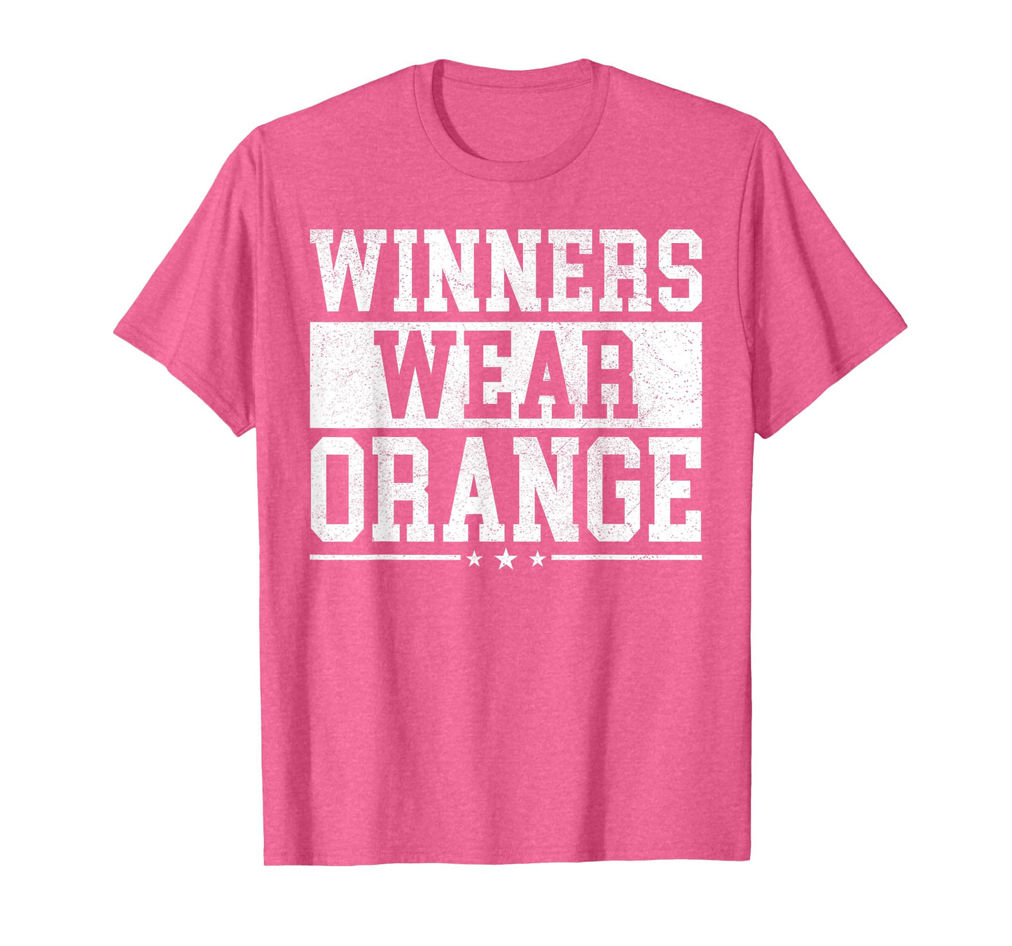 Winners Wear Orange Color War Camp Spirit Game Team Wear T-Shirt