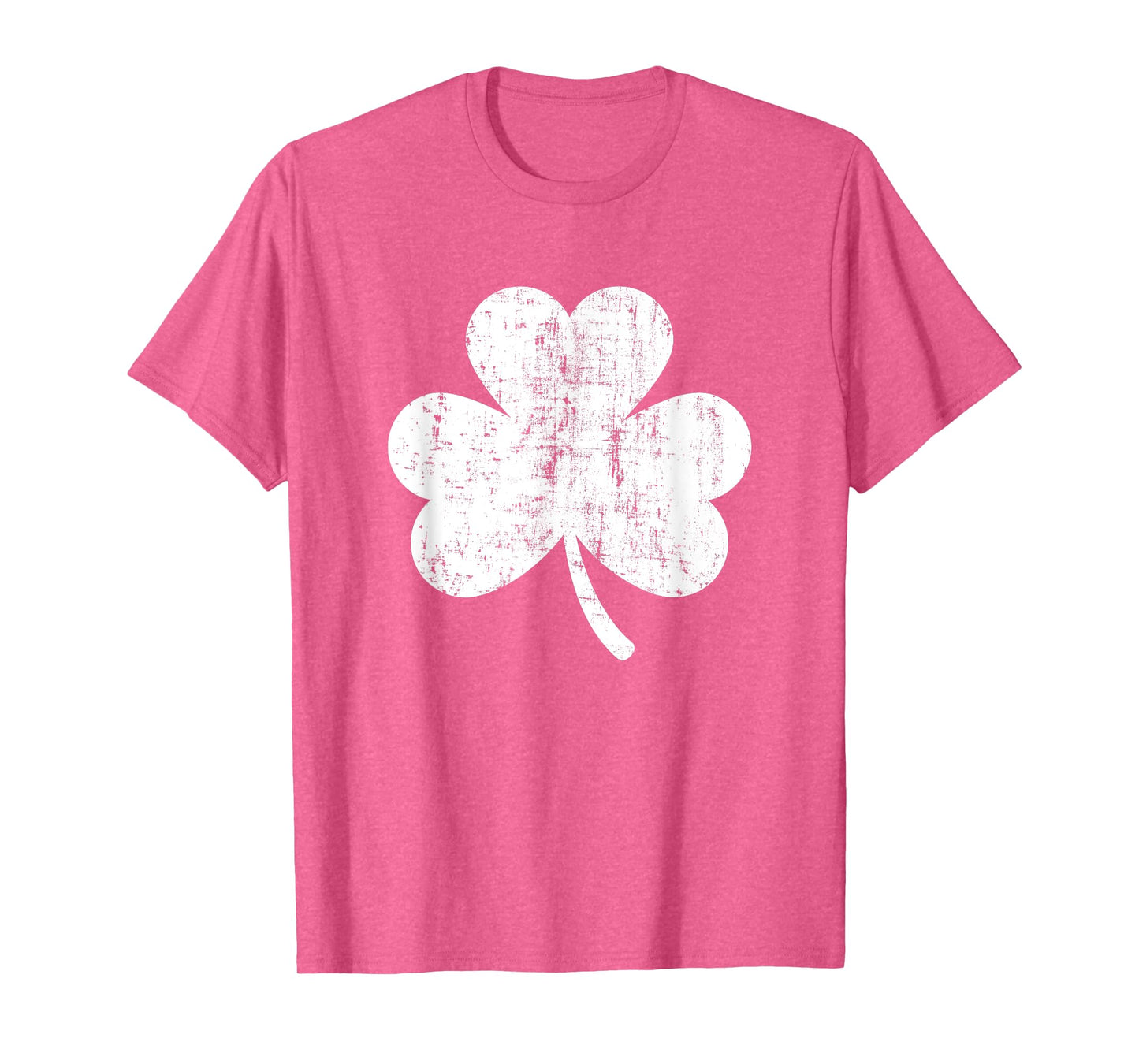 Shamrock Retro Distressed Three Leaf Clover St Patricks Day T-Shirt